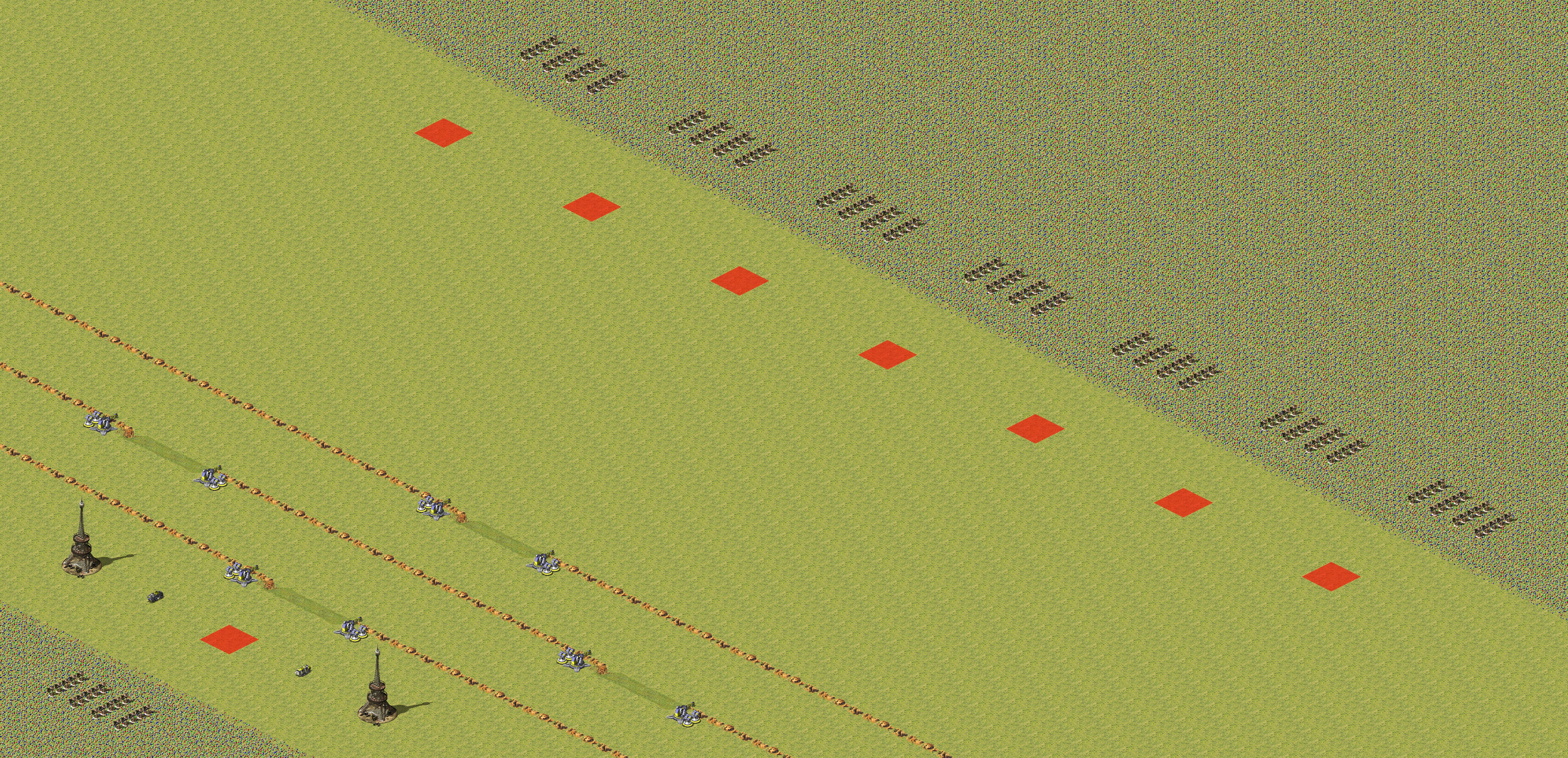 Rendered map: 1 Allied vs 7 Any