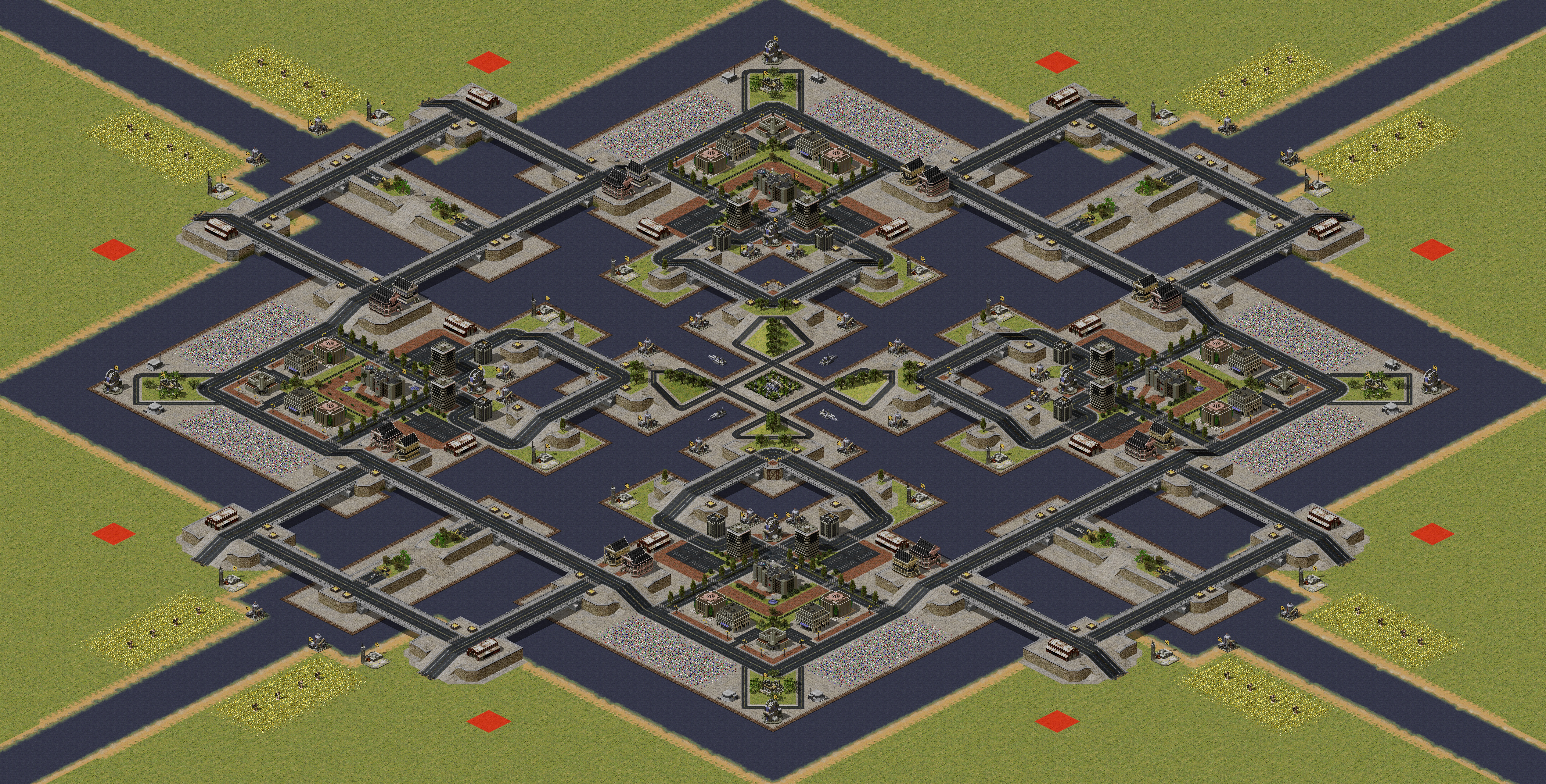 Rendered map: Delux Island Wars Plus