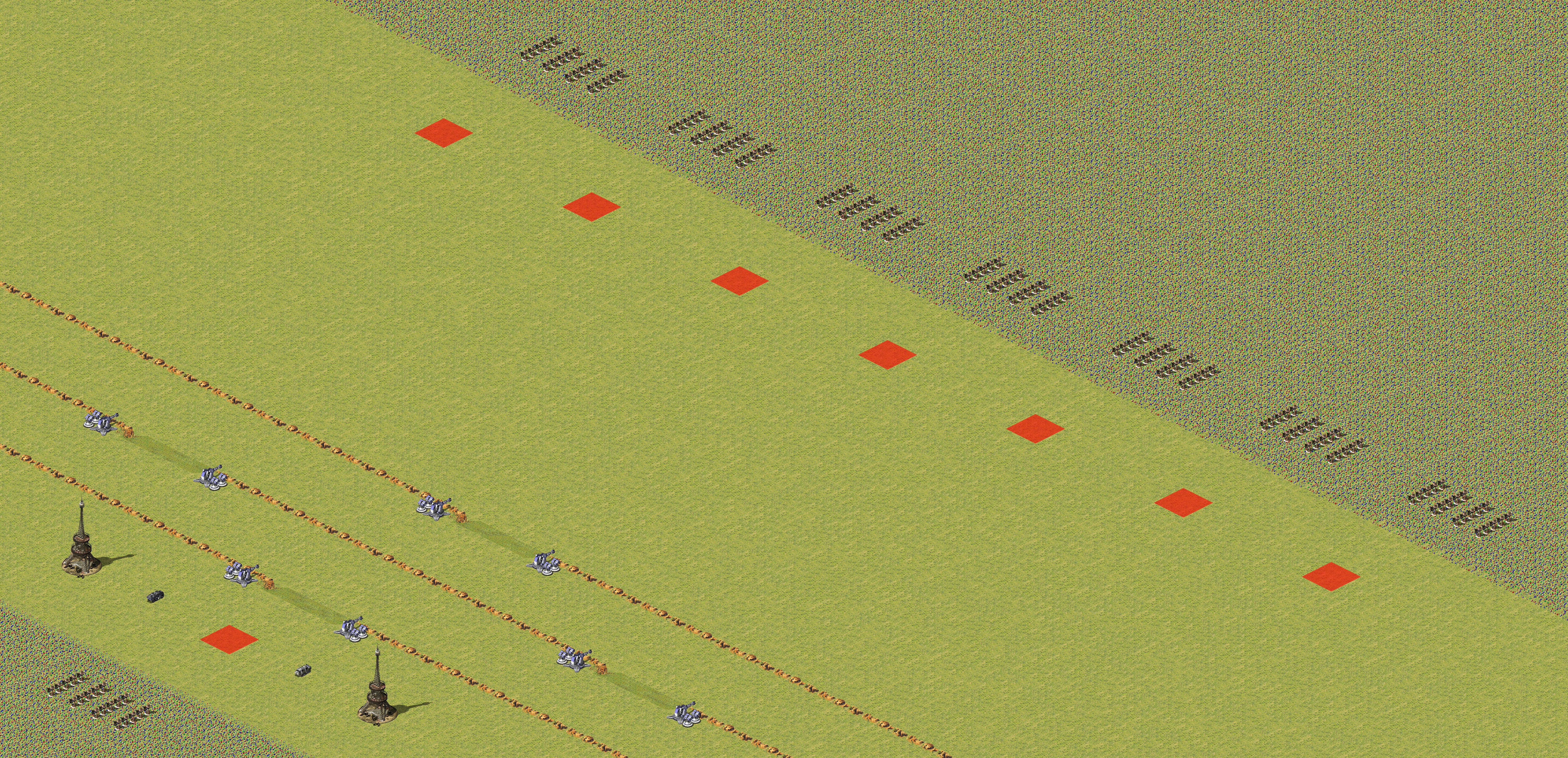 Rendered map: 1 Allied vs 7 Any