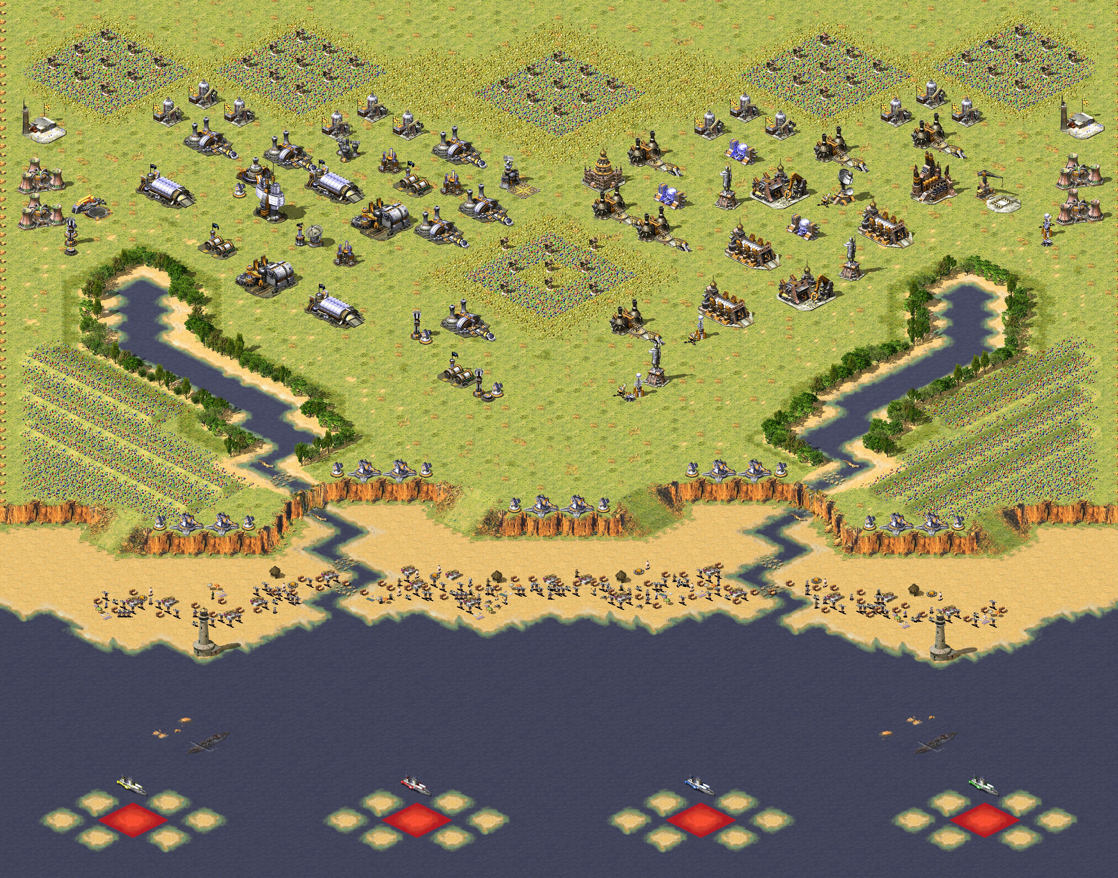 Rendered map: LandRush2P.Survival By:Dctanxman