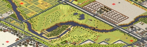 Rendered preview of Park of the Pellerina in Turin(Italy)