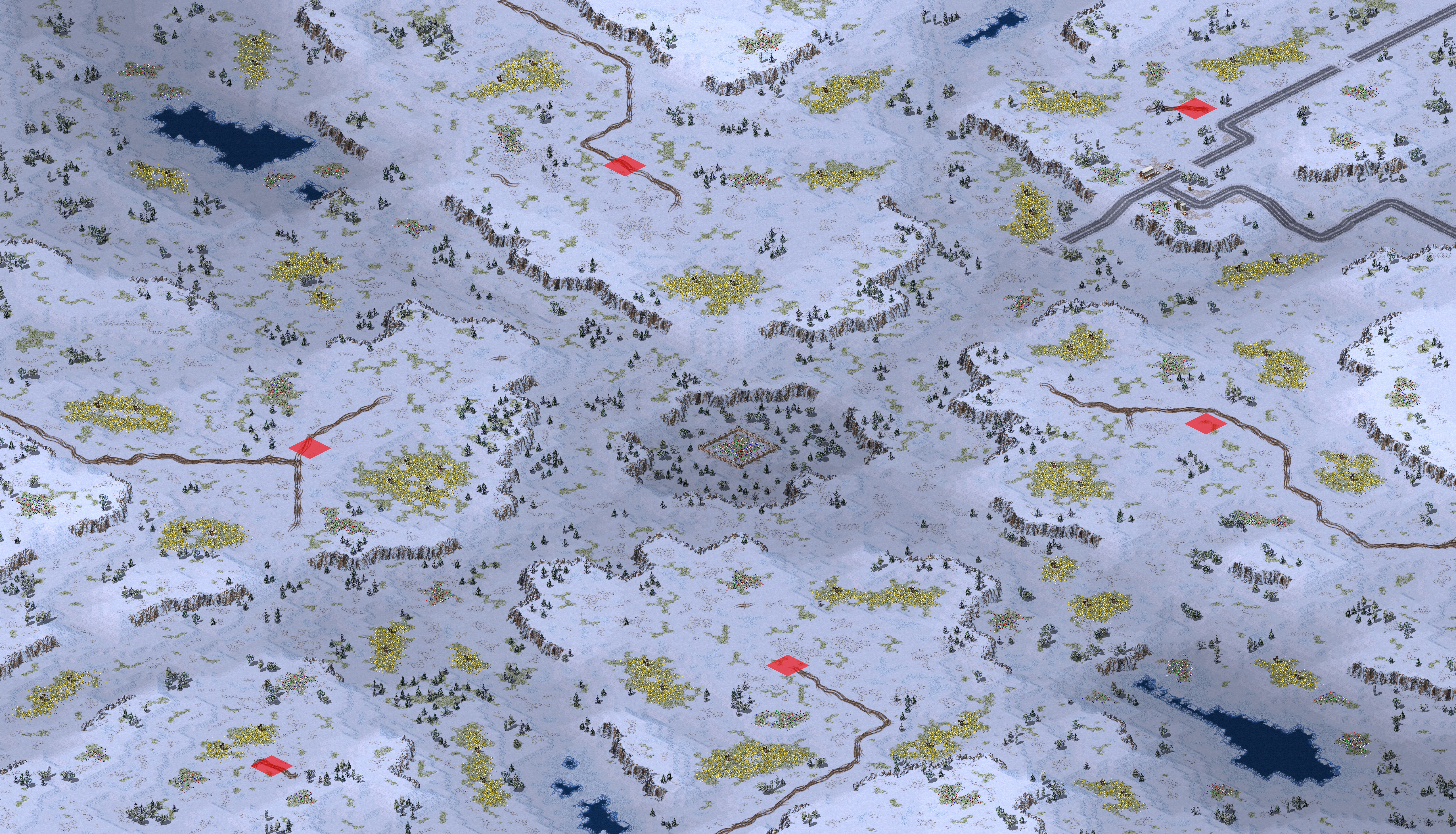 Rendered map: Frozen Peak 3v3 Tournament
