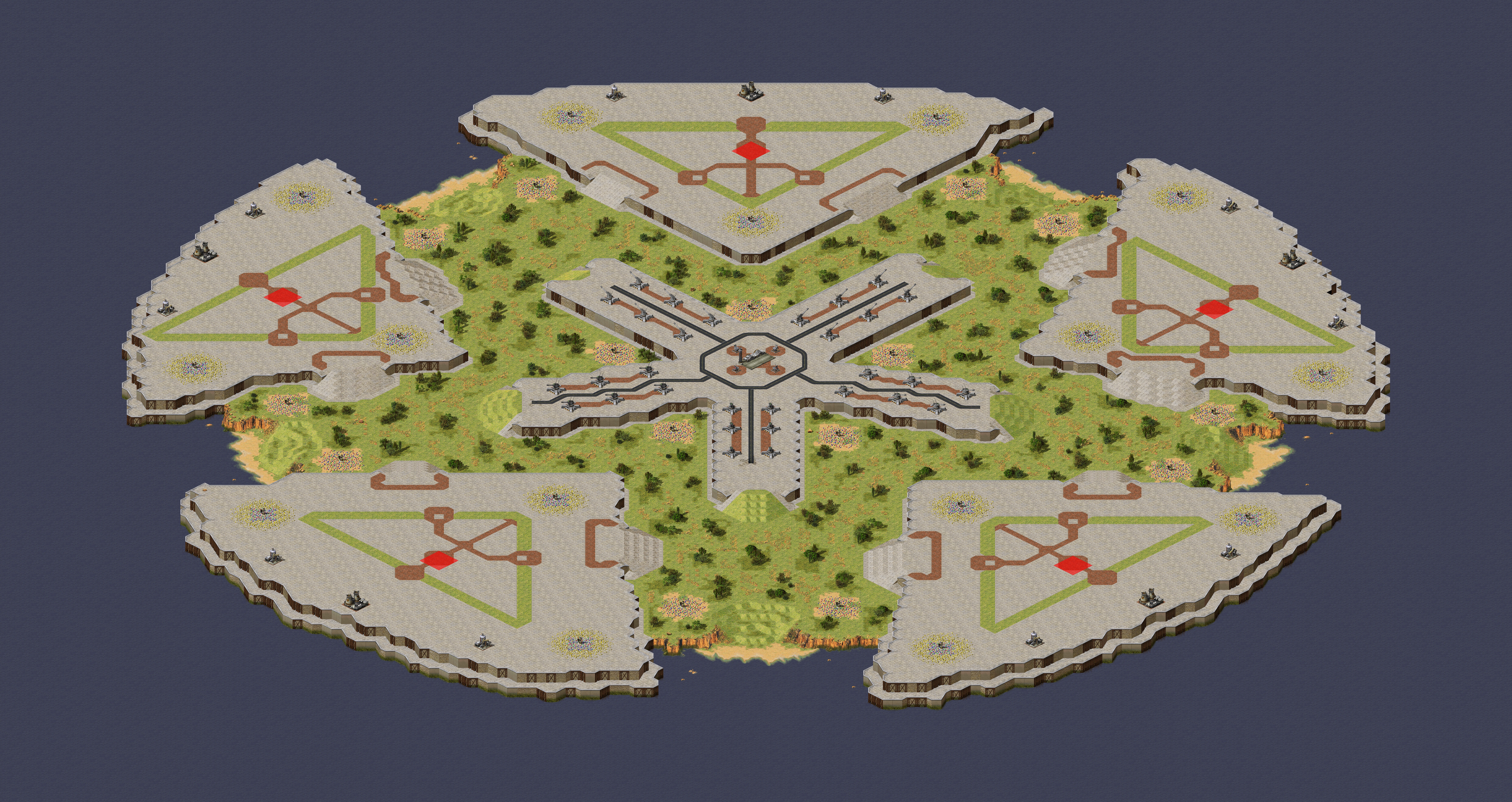 Rendered map: Quinary Barrage