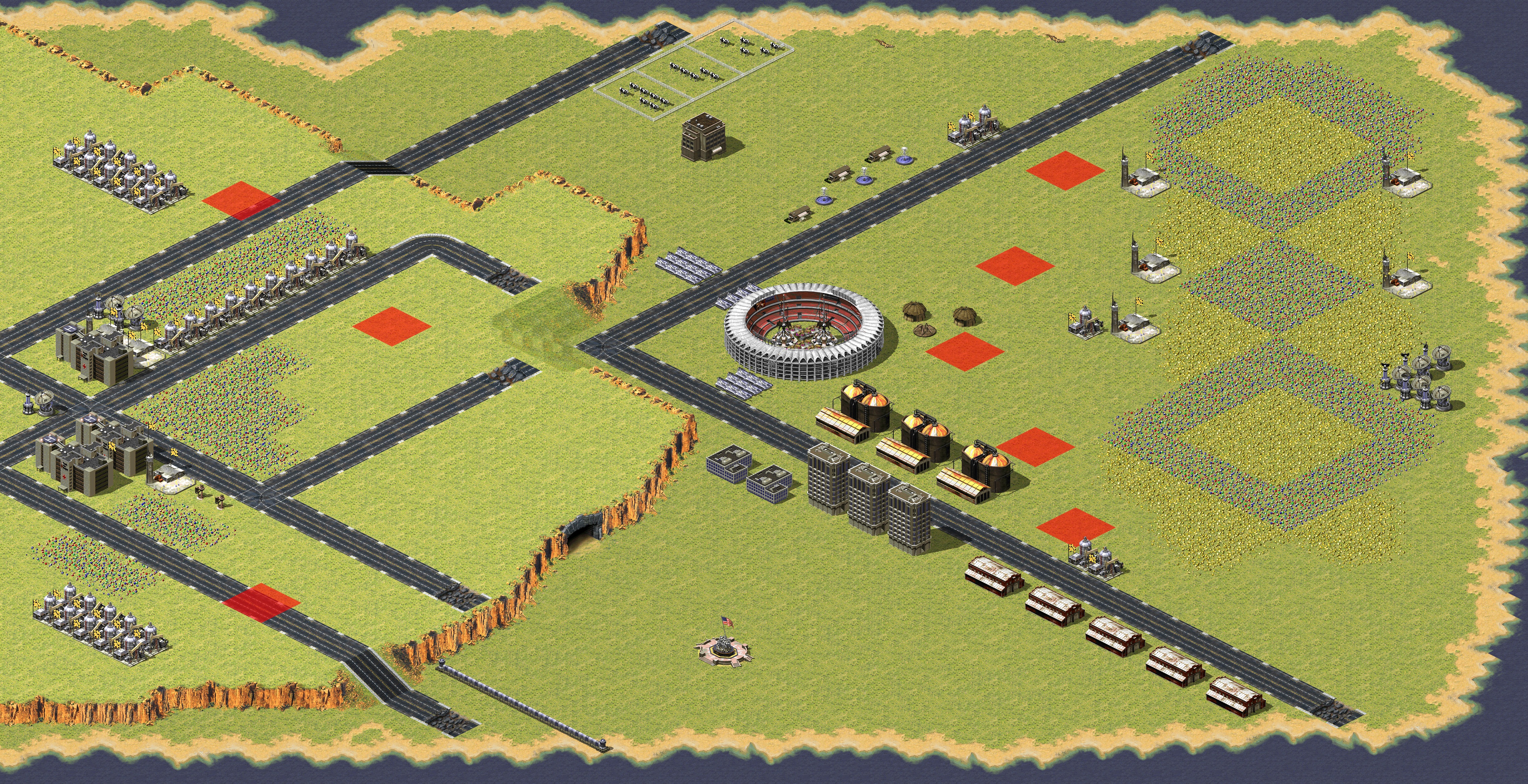 Rendered map: Allied Invasion Libya 5v3