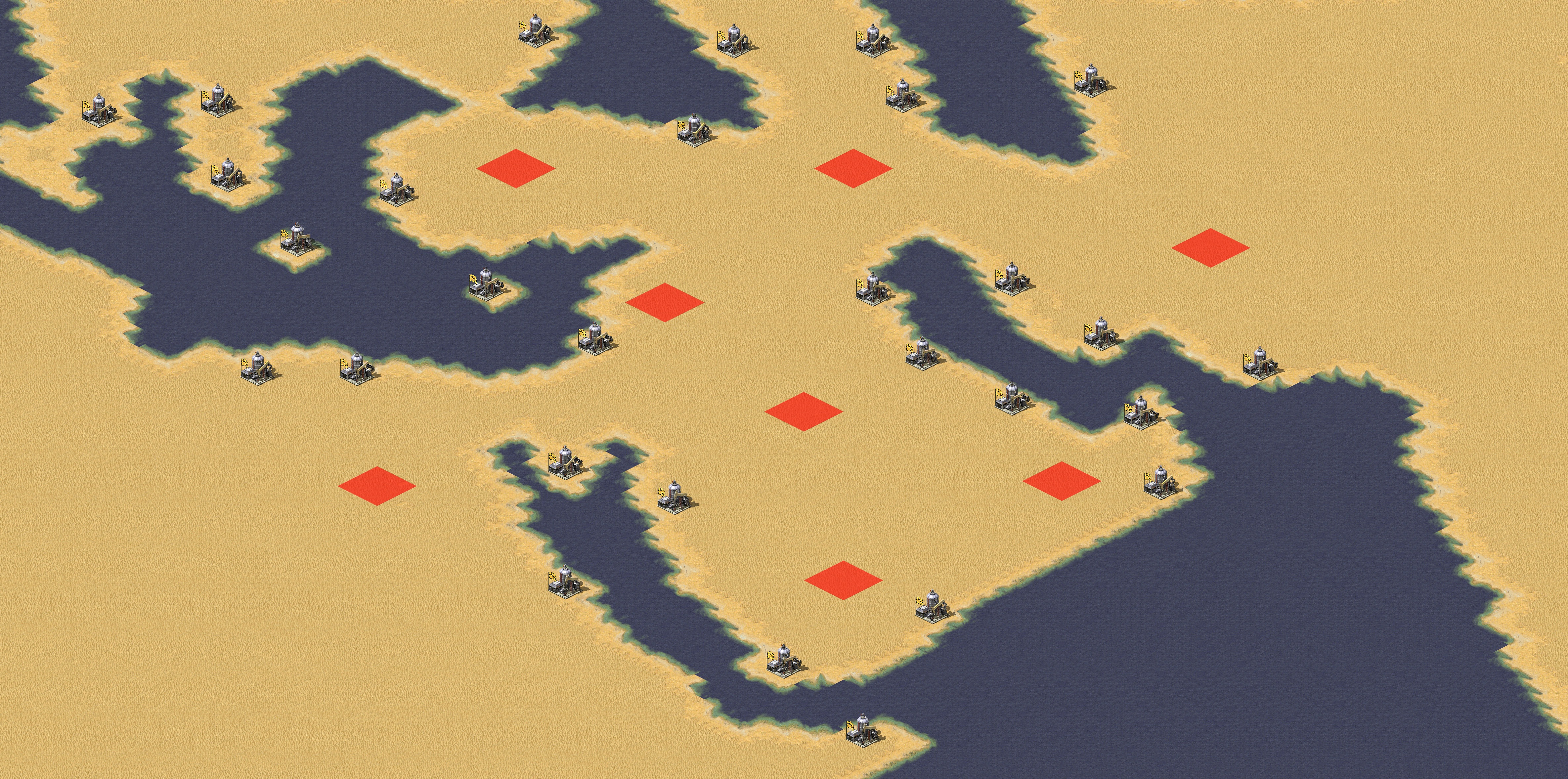 Rendered map: 中东混战之2026