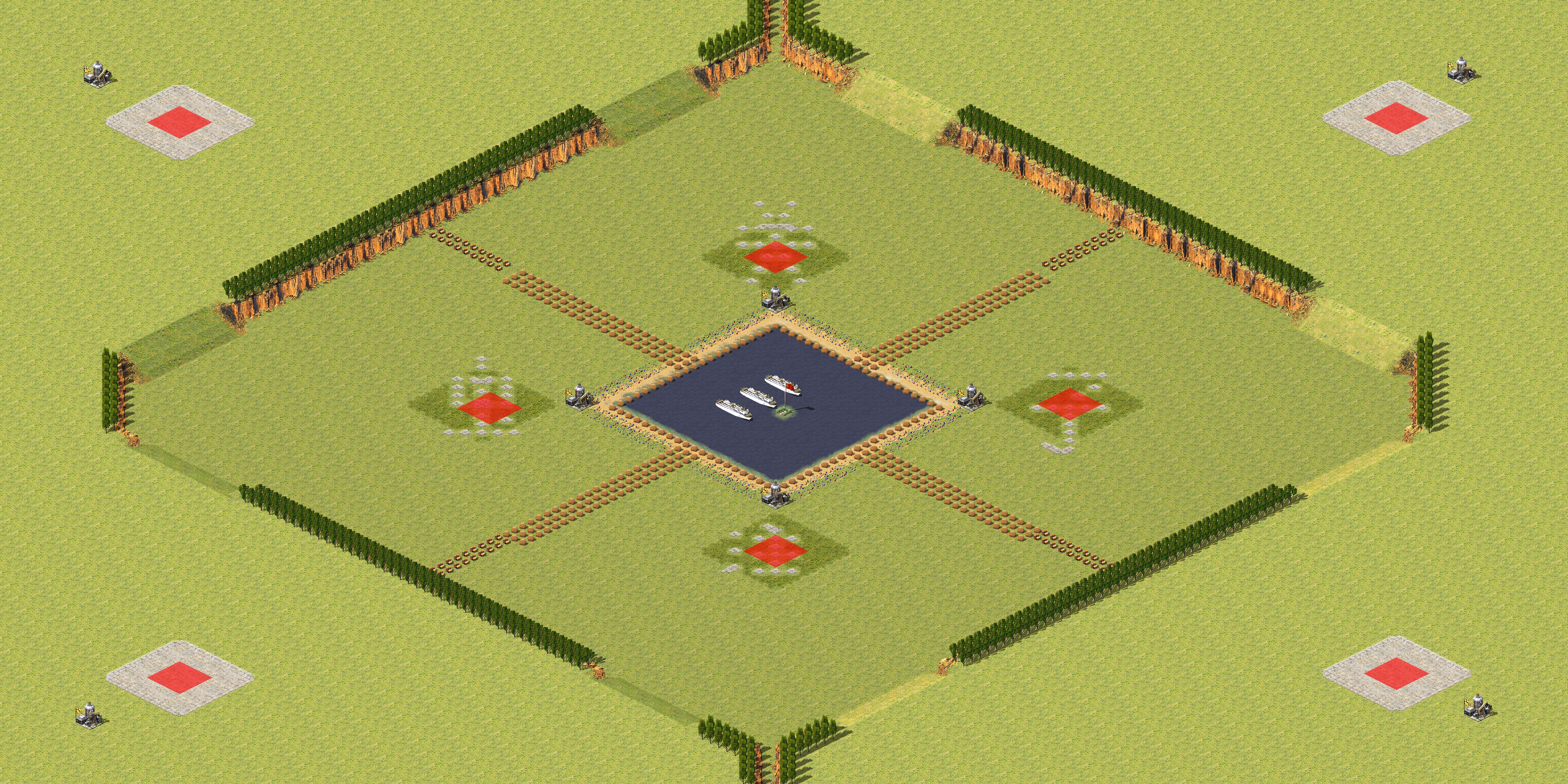 Rendered map: Four High Four Low