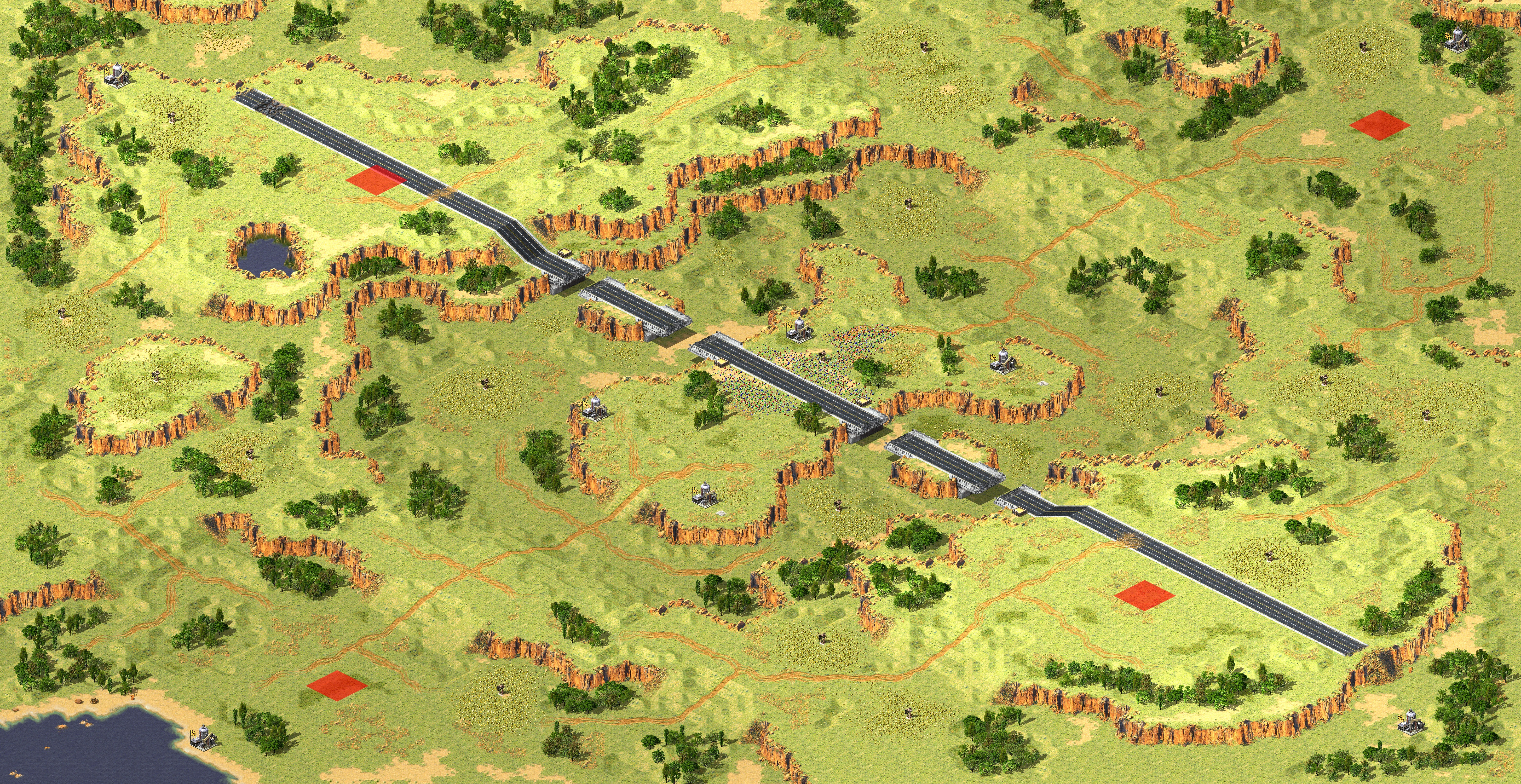Rendered map: Pitted Heights