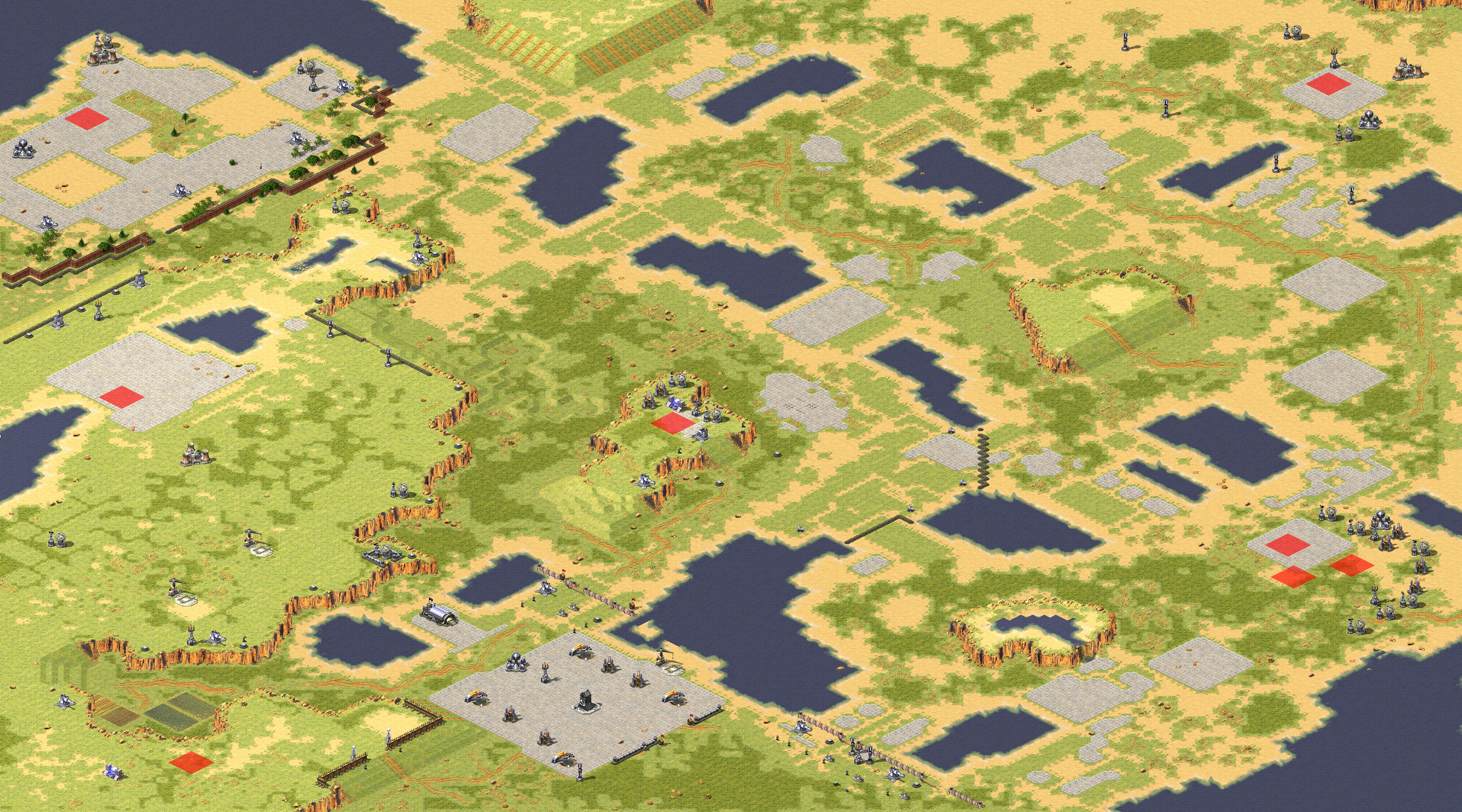 Rendered map: Tank War Great Qin Fires