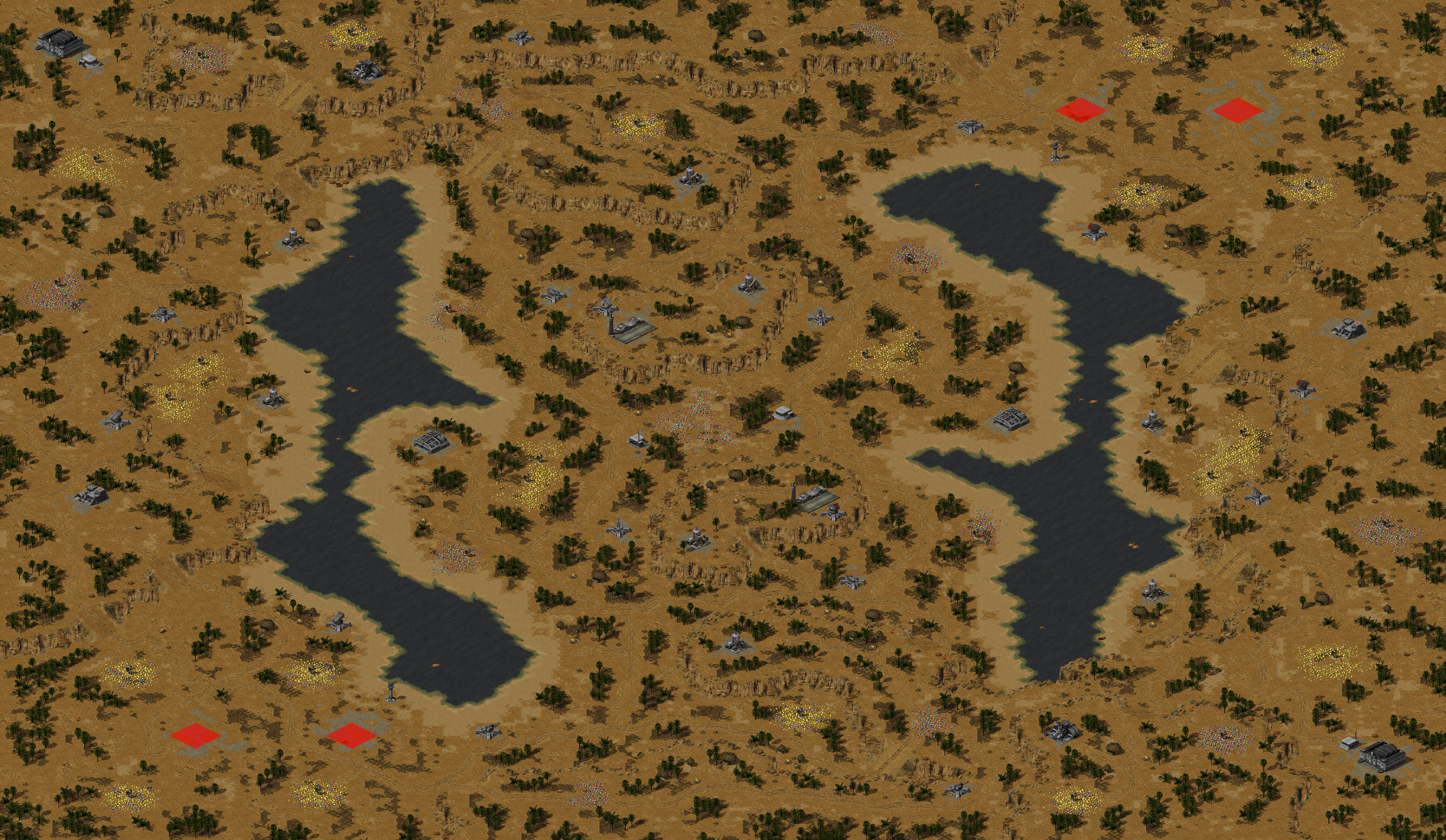 Rendered map: Canals of Drainage
