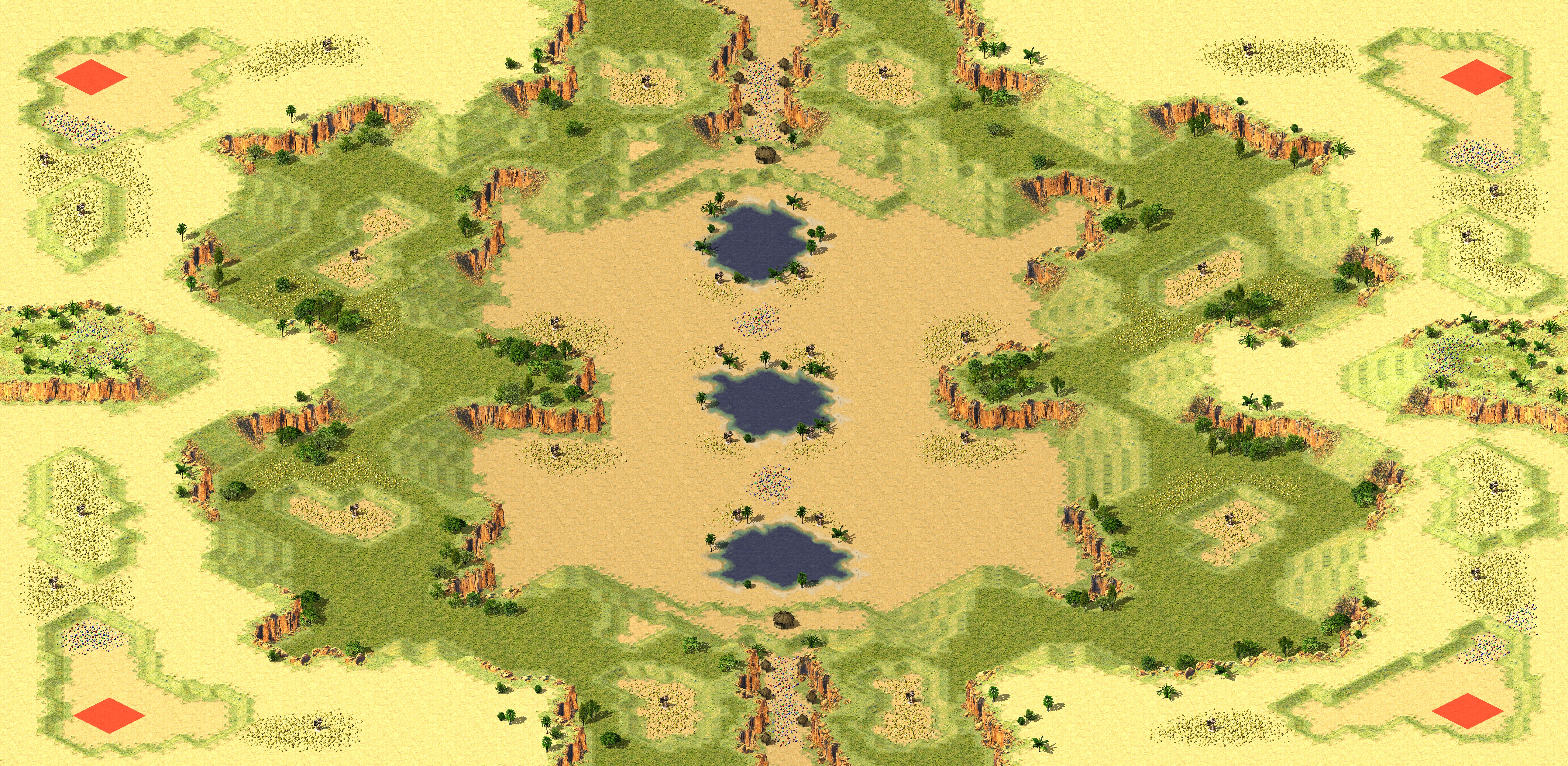 Rendered map: Desert Gem