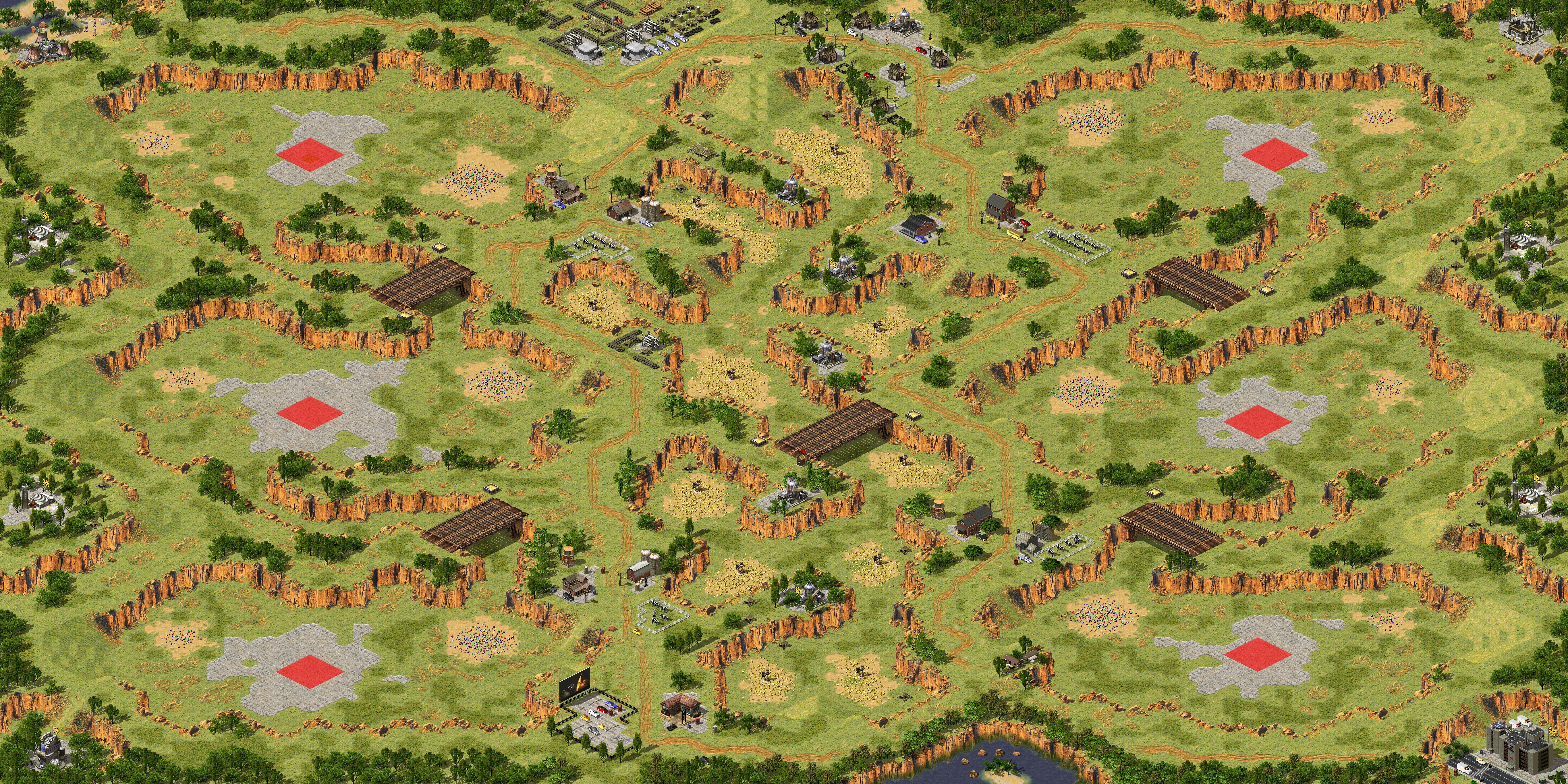 Rendered map: 六孔