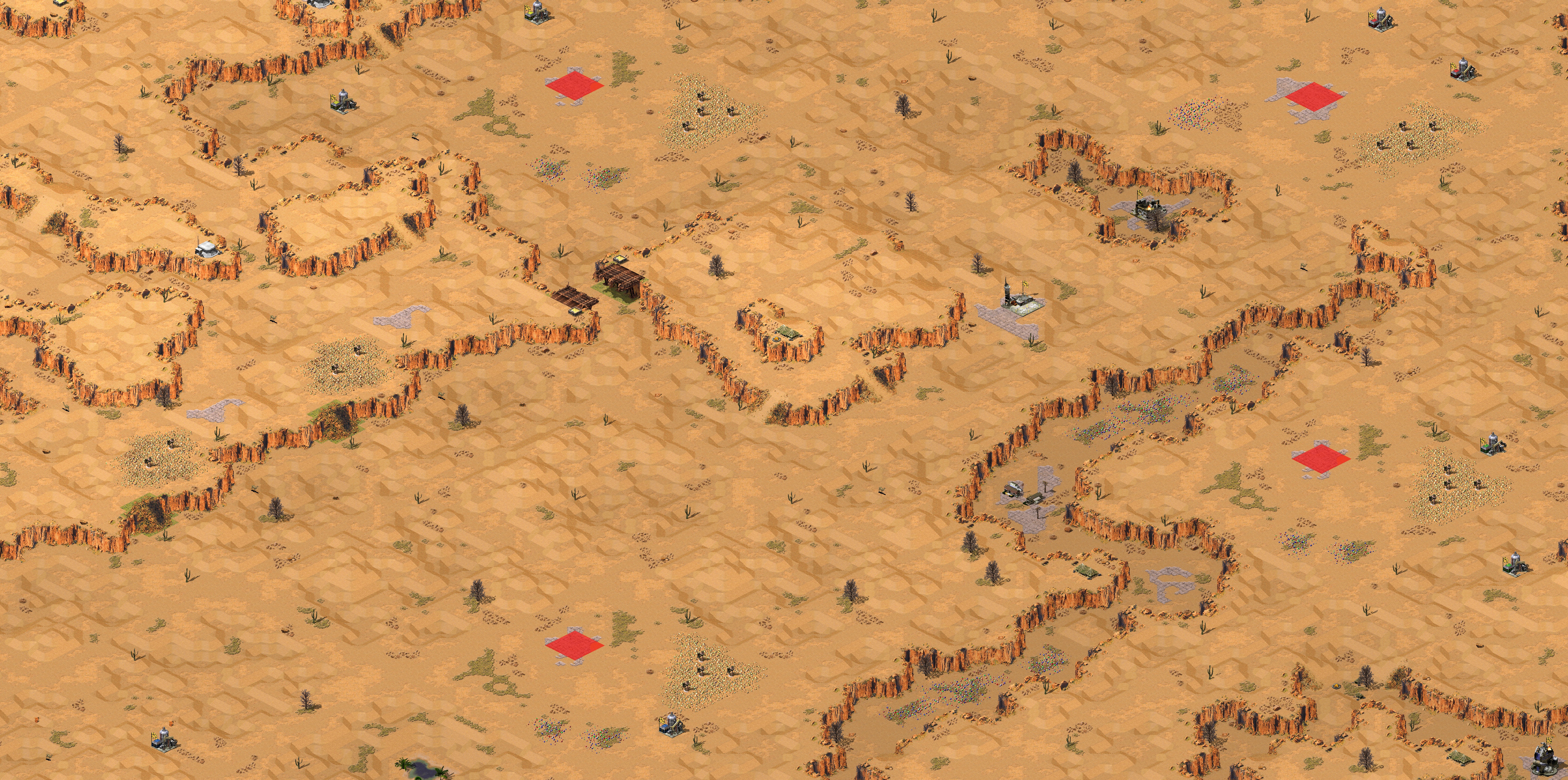 Rendered map: Desert 2v2 No Yuri