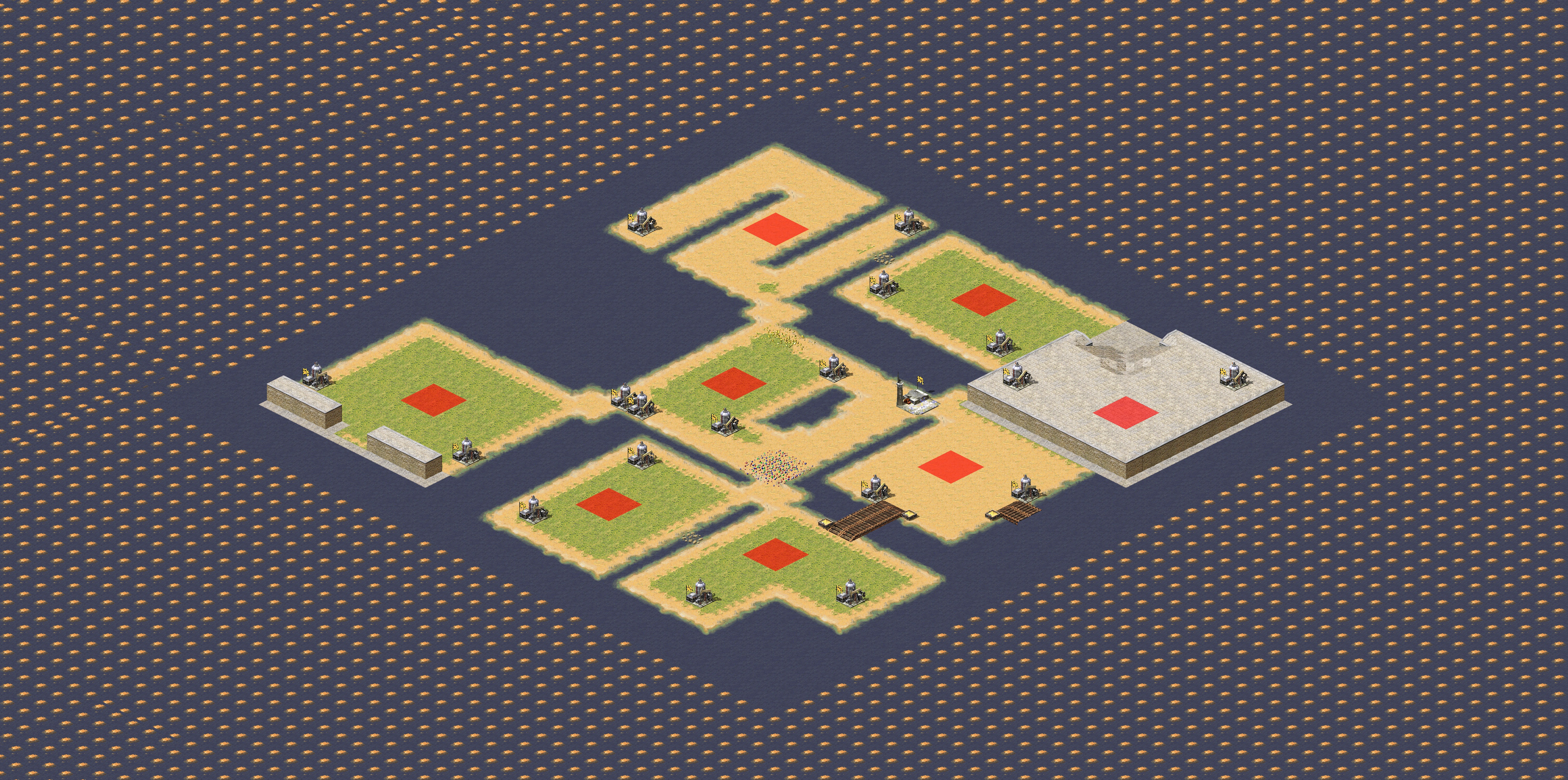 Rendered map: Ordinary Patch of Land (4v4)