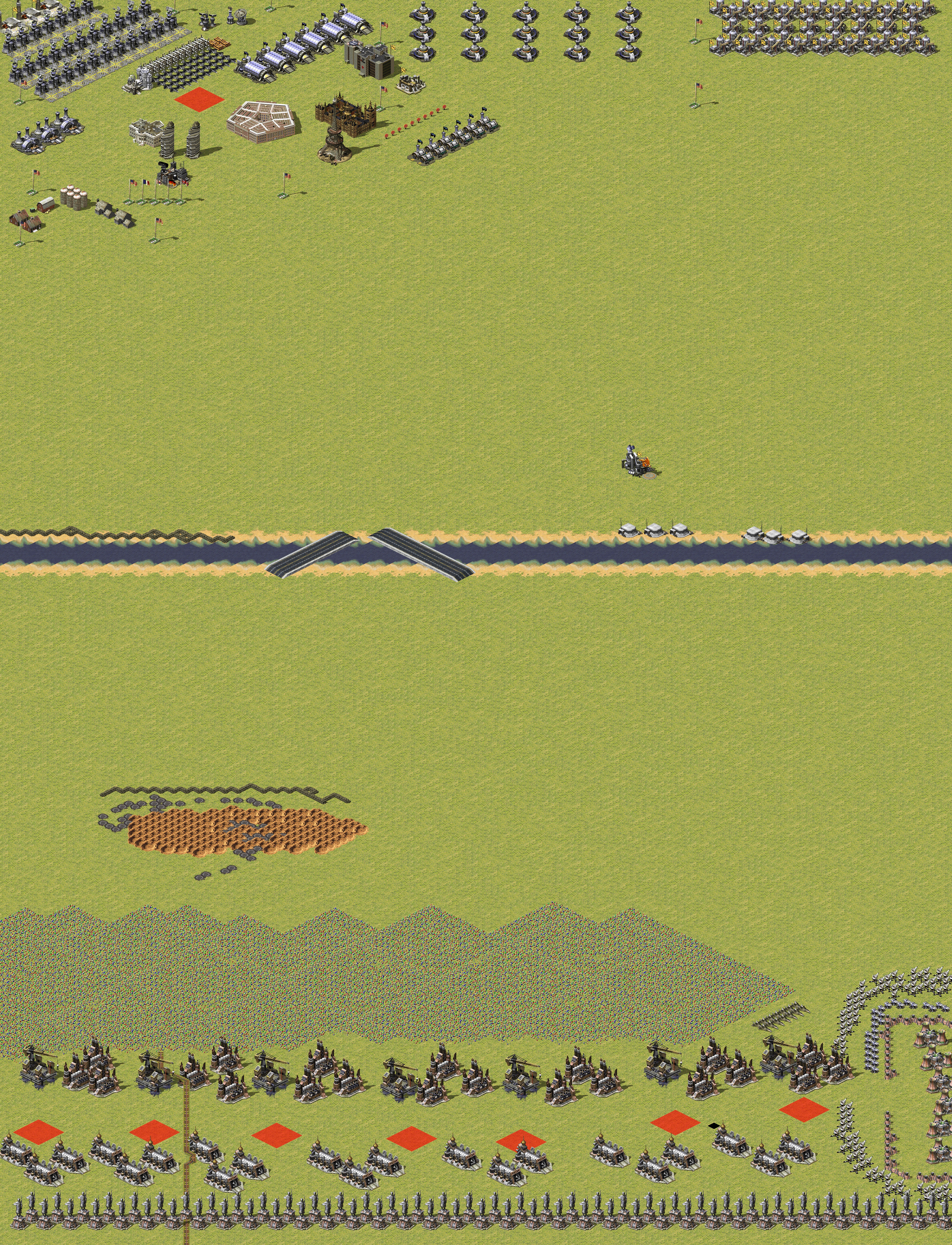 Rendered map: 1 Allied 7 Soviet