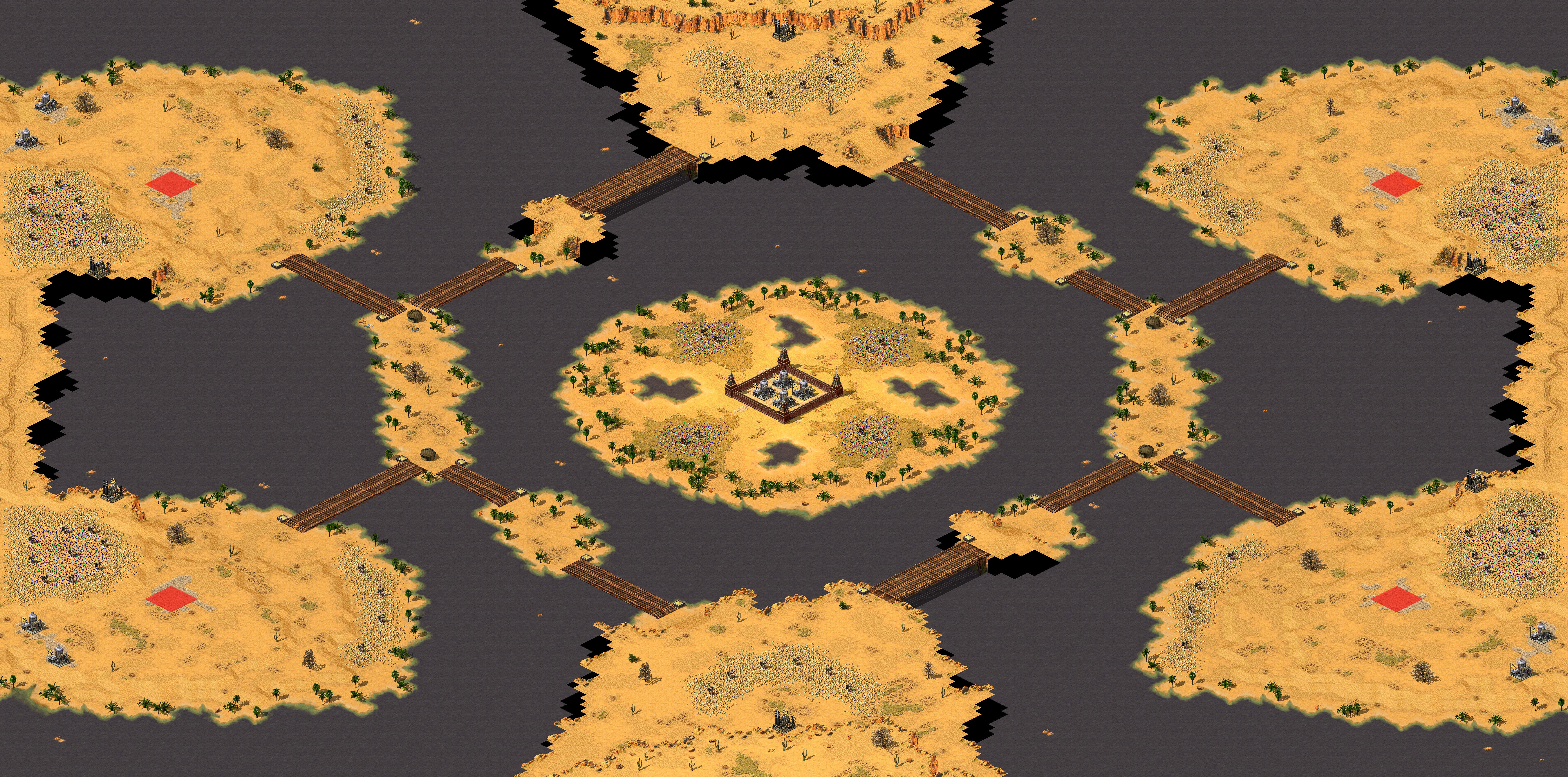 Rendered map: Desert in Floods