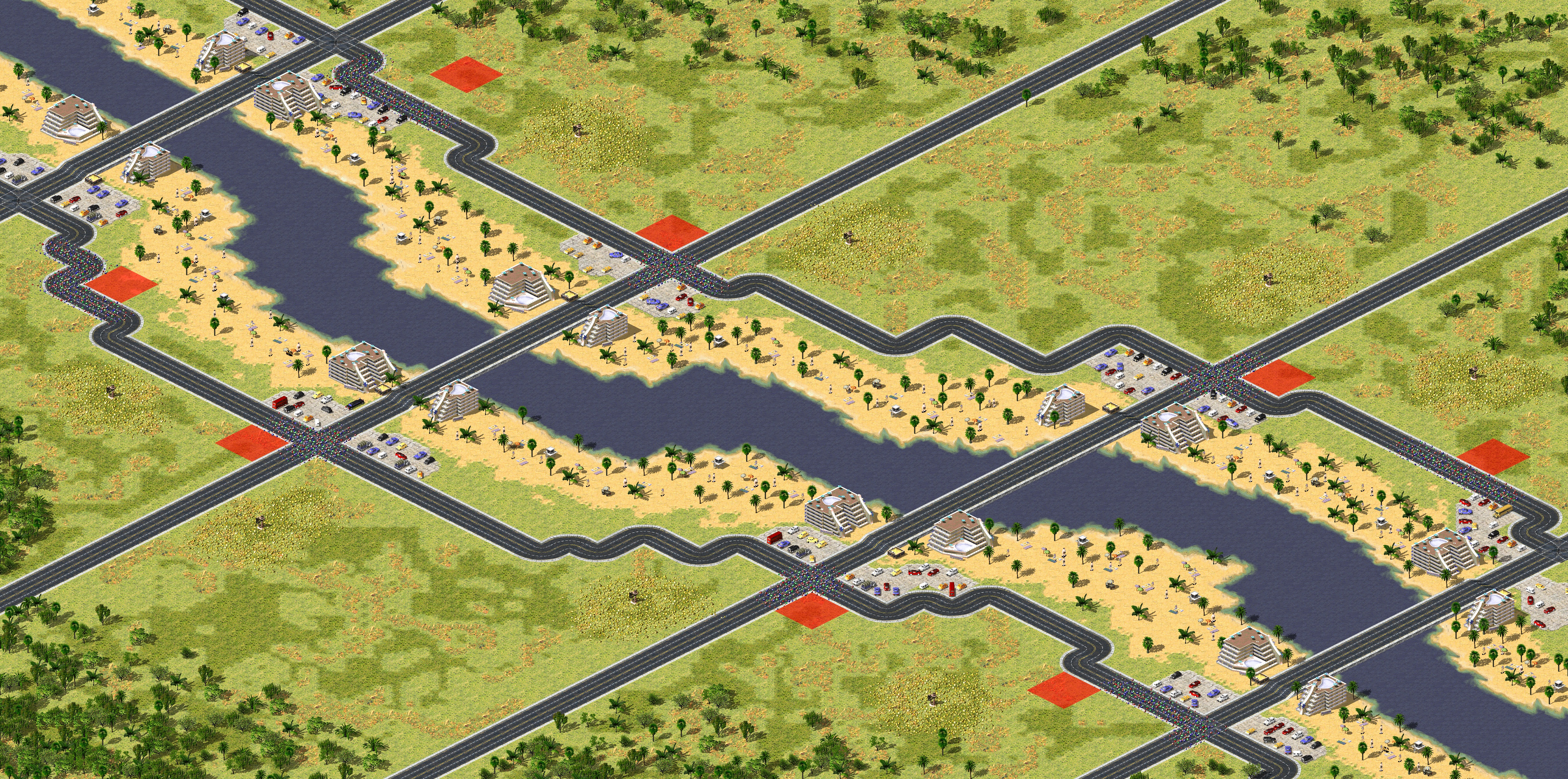 Rendered map: Paradise Resort