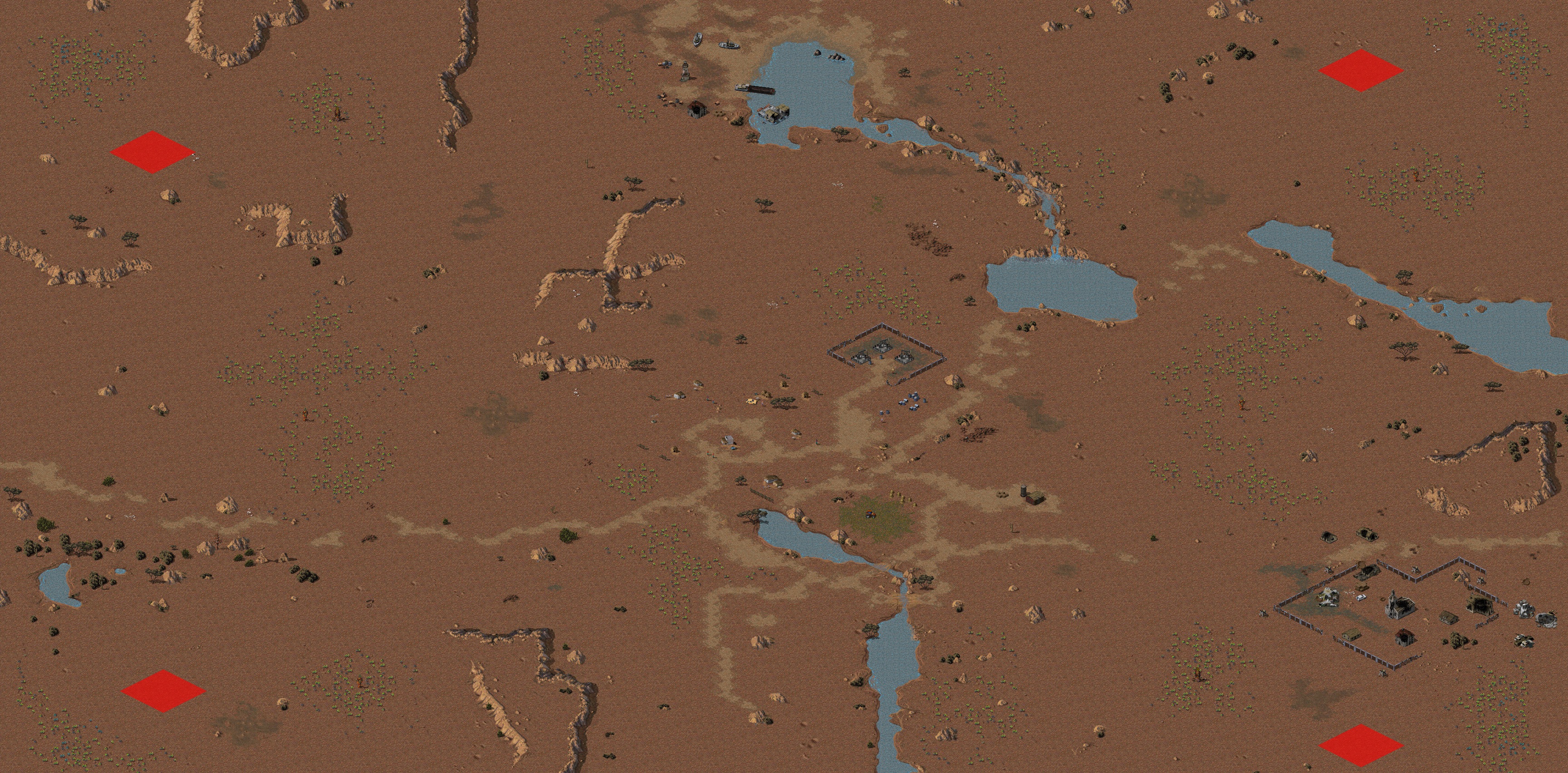 Rendered map: Badlands