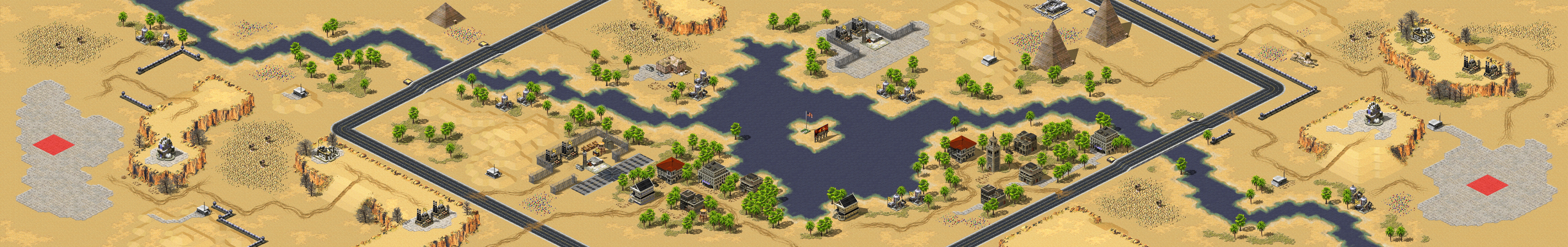 Rendered map: Desert Duet