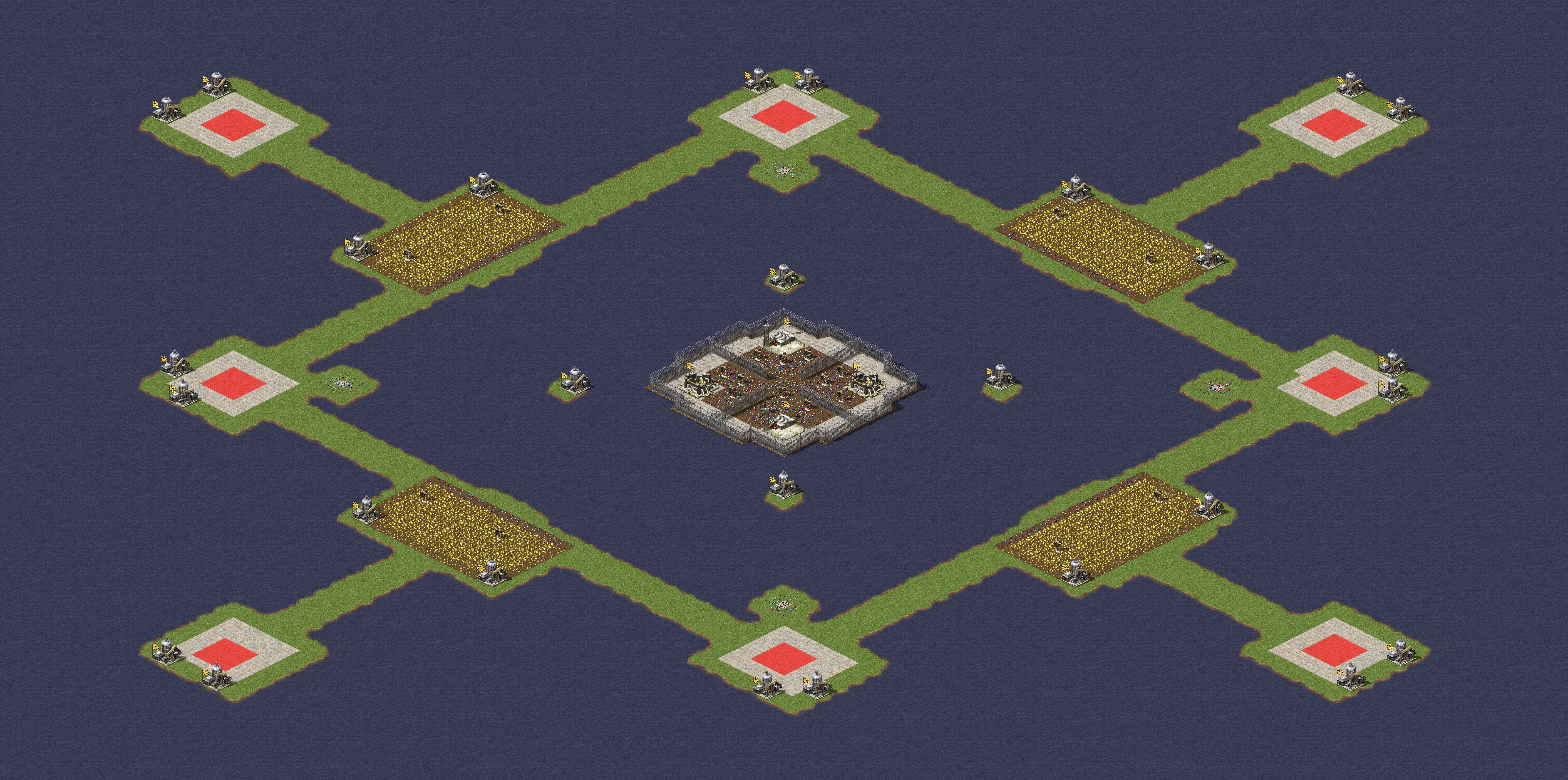 Rendered map: Central Axis Resource Island