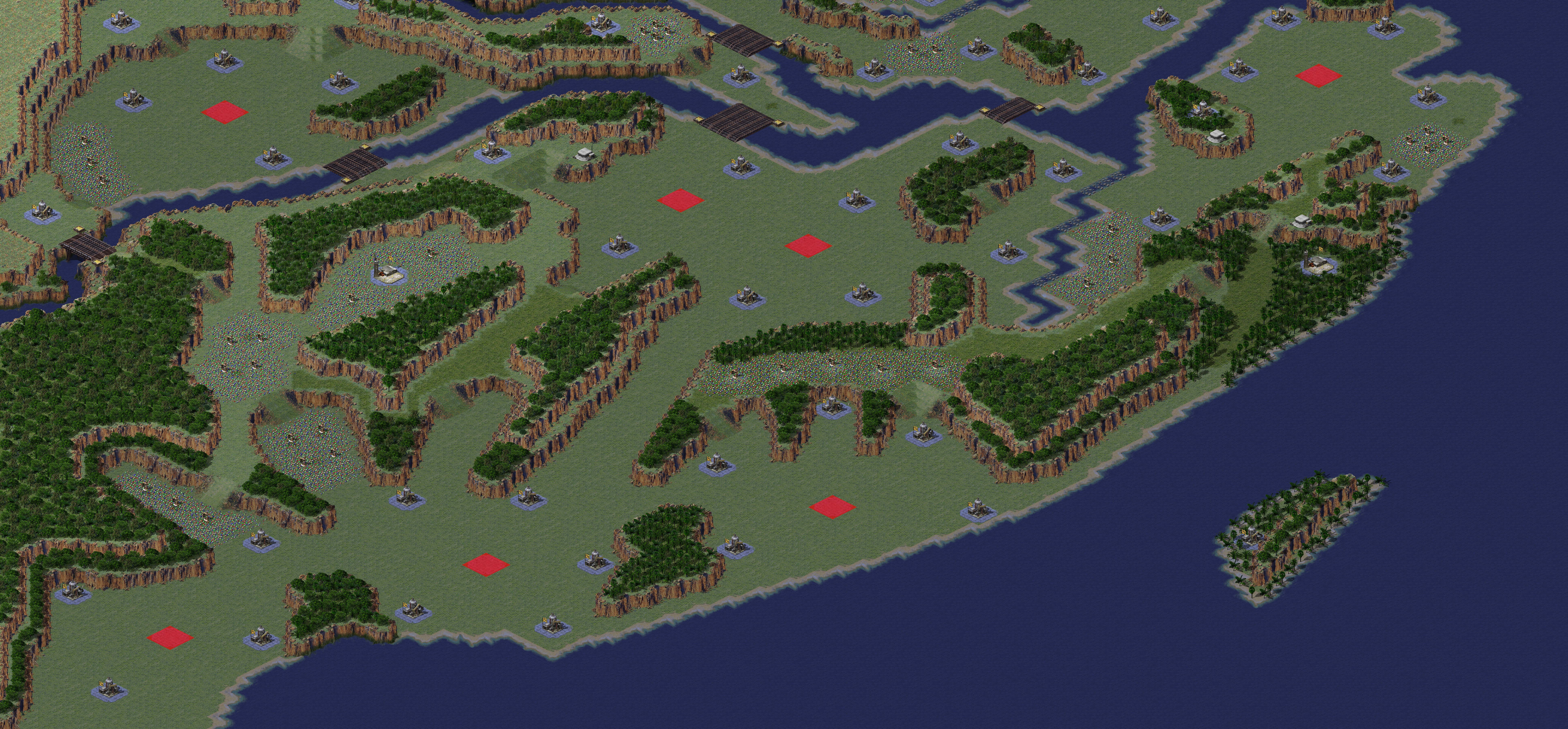 Rendered map: Southern Dynasty Wars