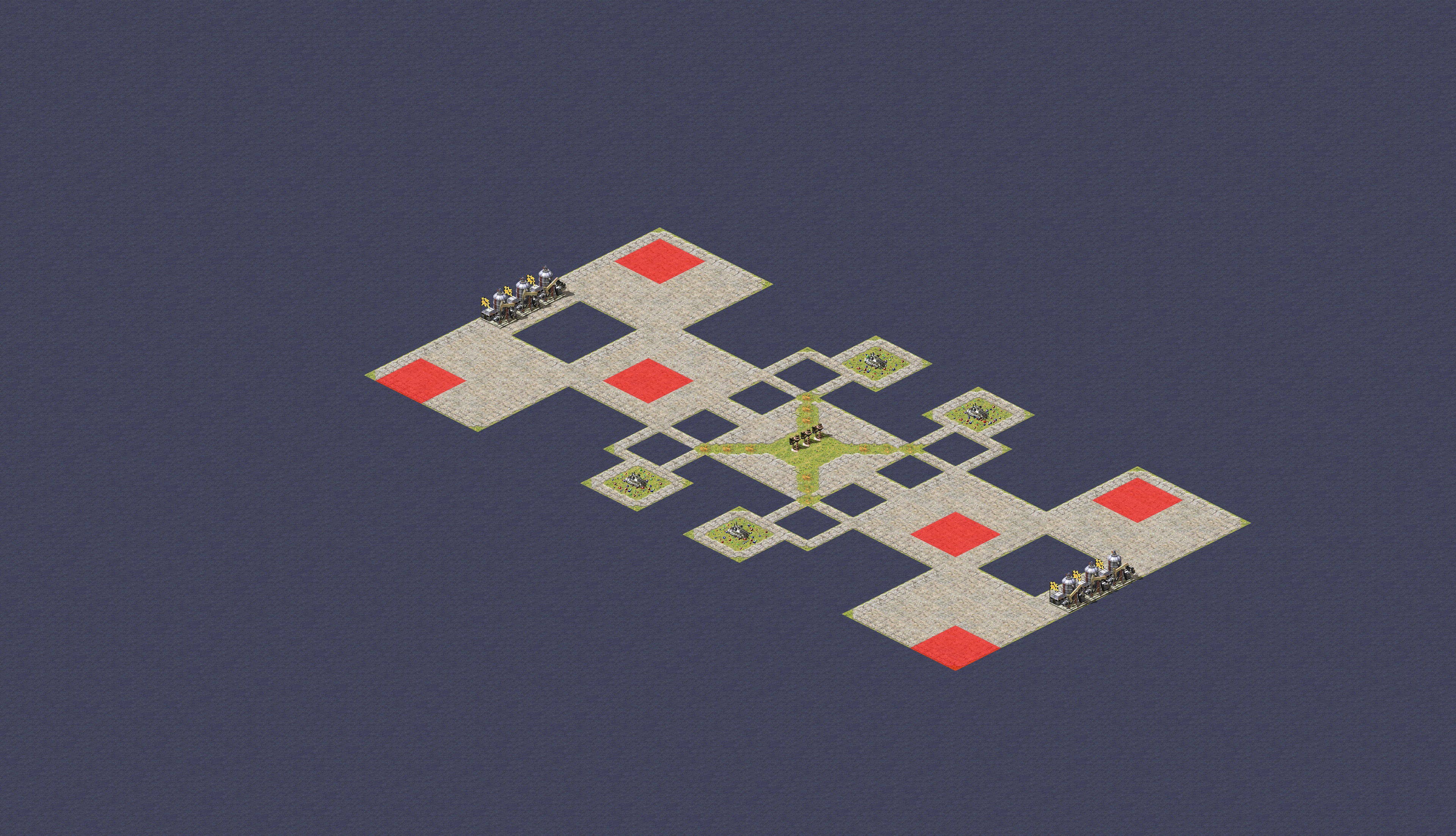 Rendered map: 3v3一小块地对决
