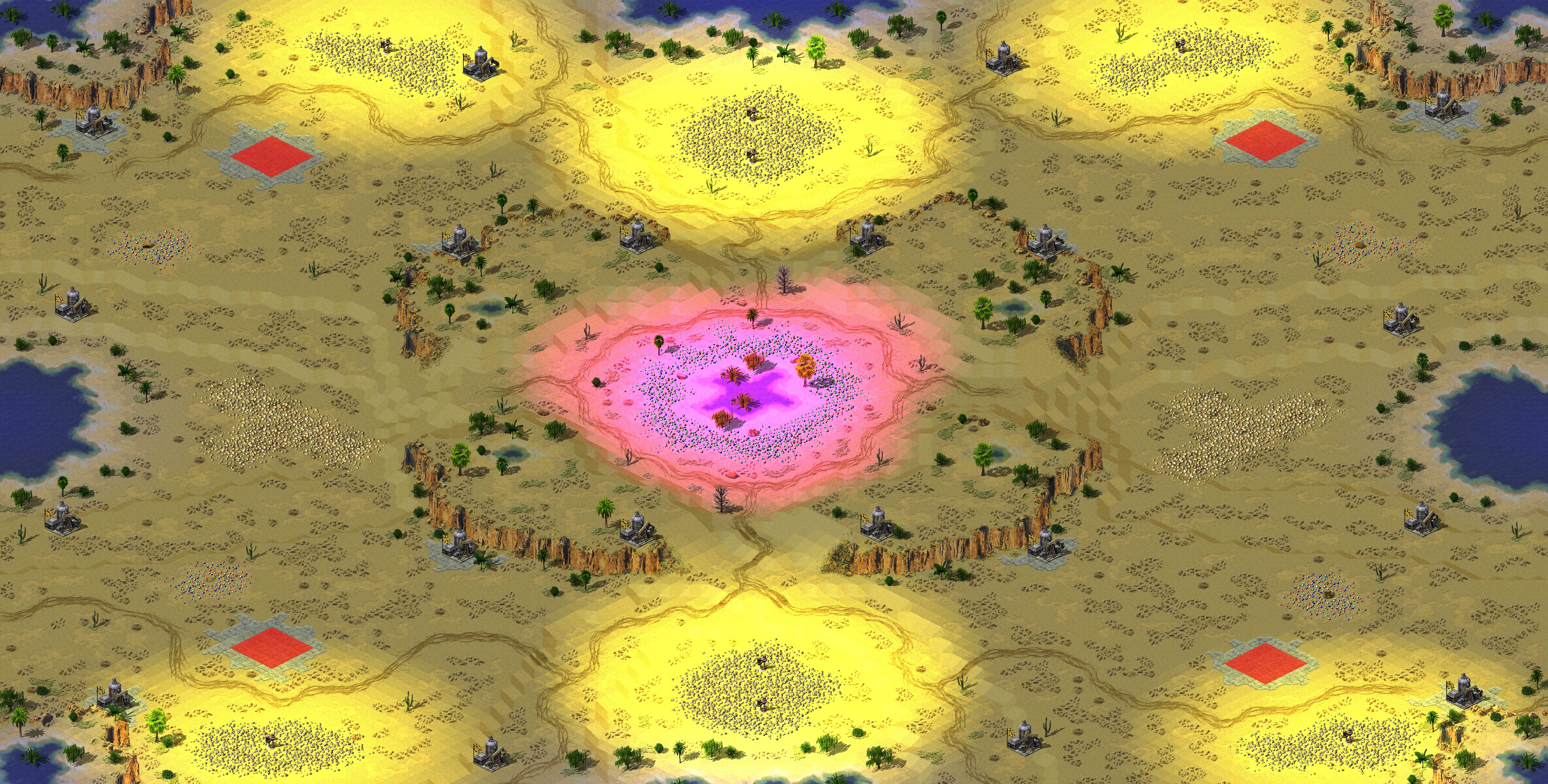 Rendered map: 财富之井群友赛2V2