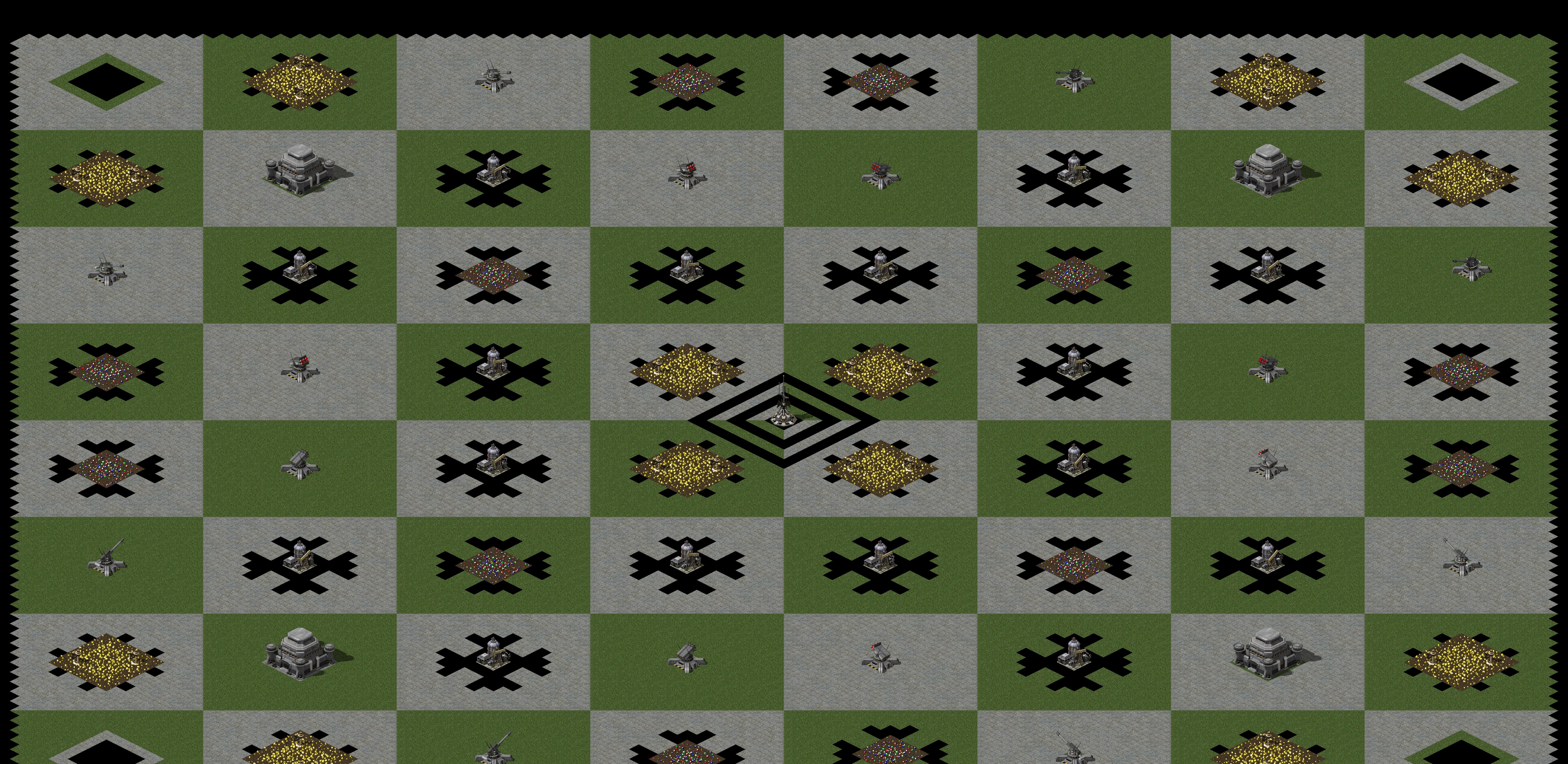 Rendered map: Chessboard