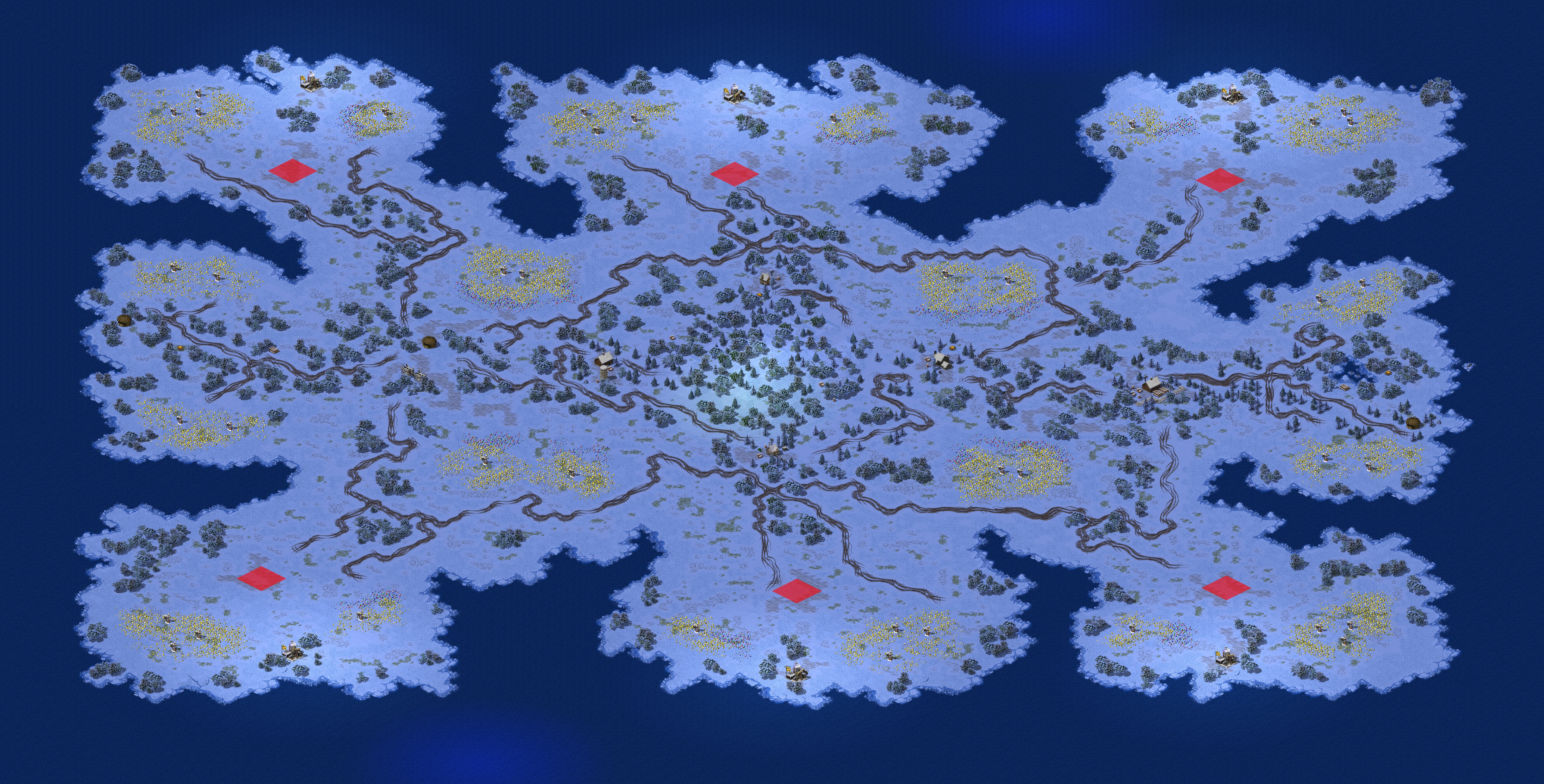 Rendered map: 雪地行动