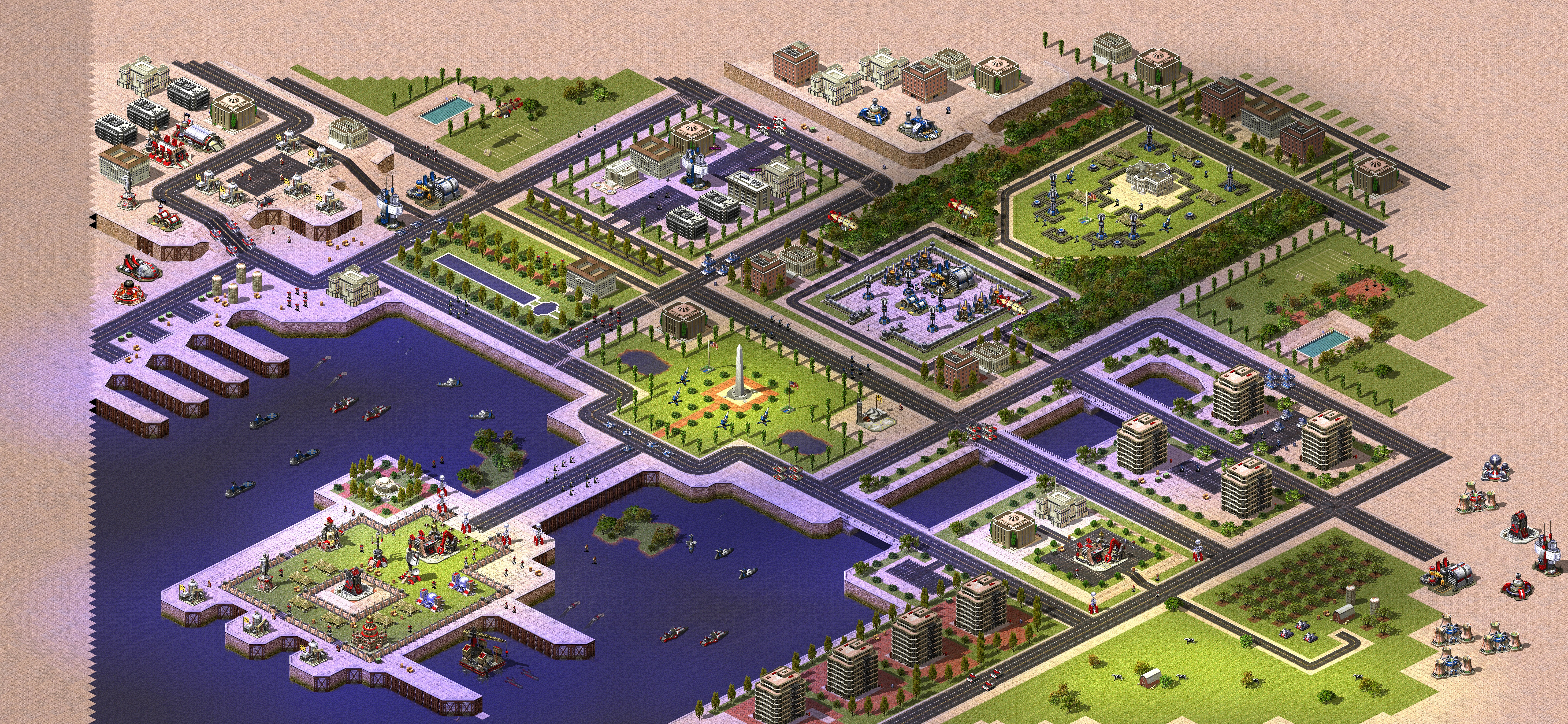 Rendered map: Harbor City Set
