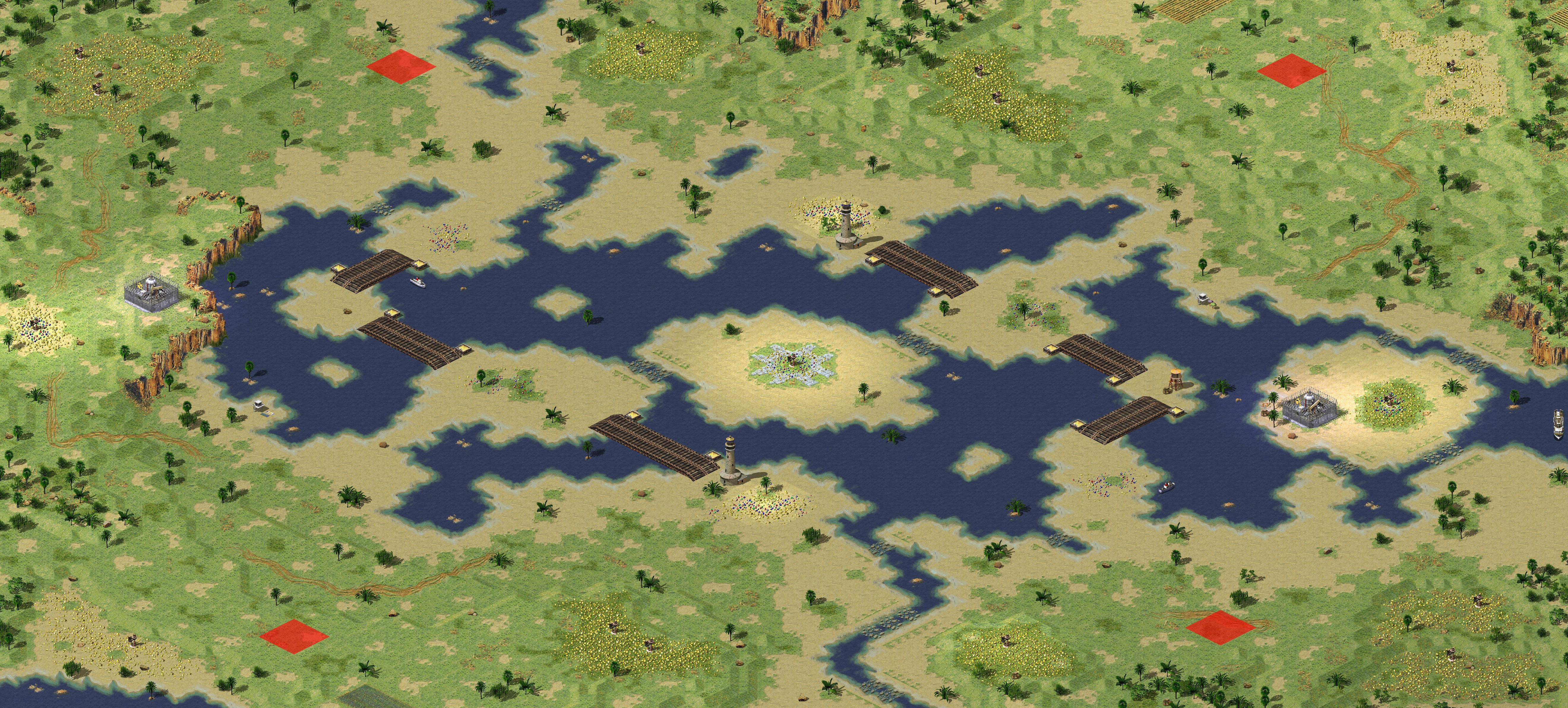 Rendered map: 塔伦河（预占领）- 赛事专用