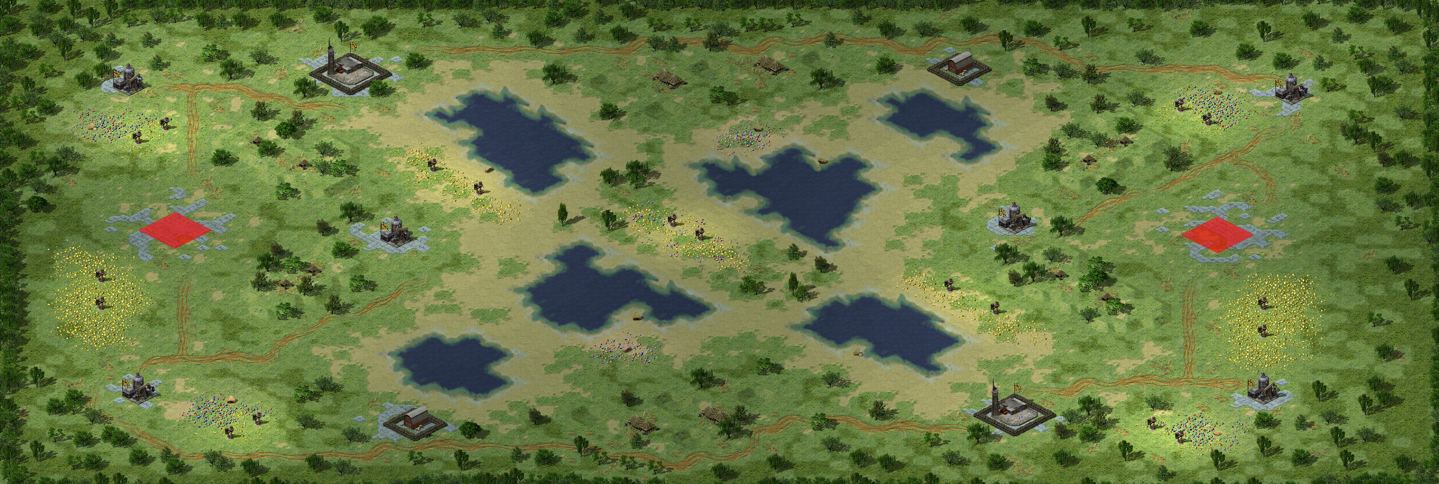 Rendered map: The Path More Traveled By LE (2) Tournament
