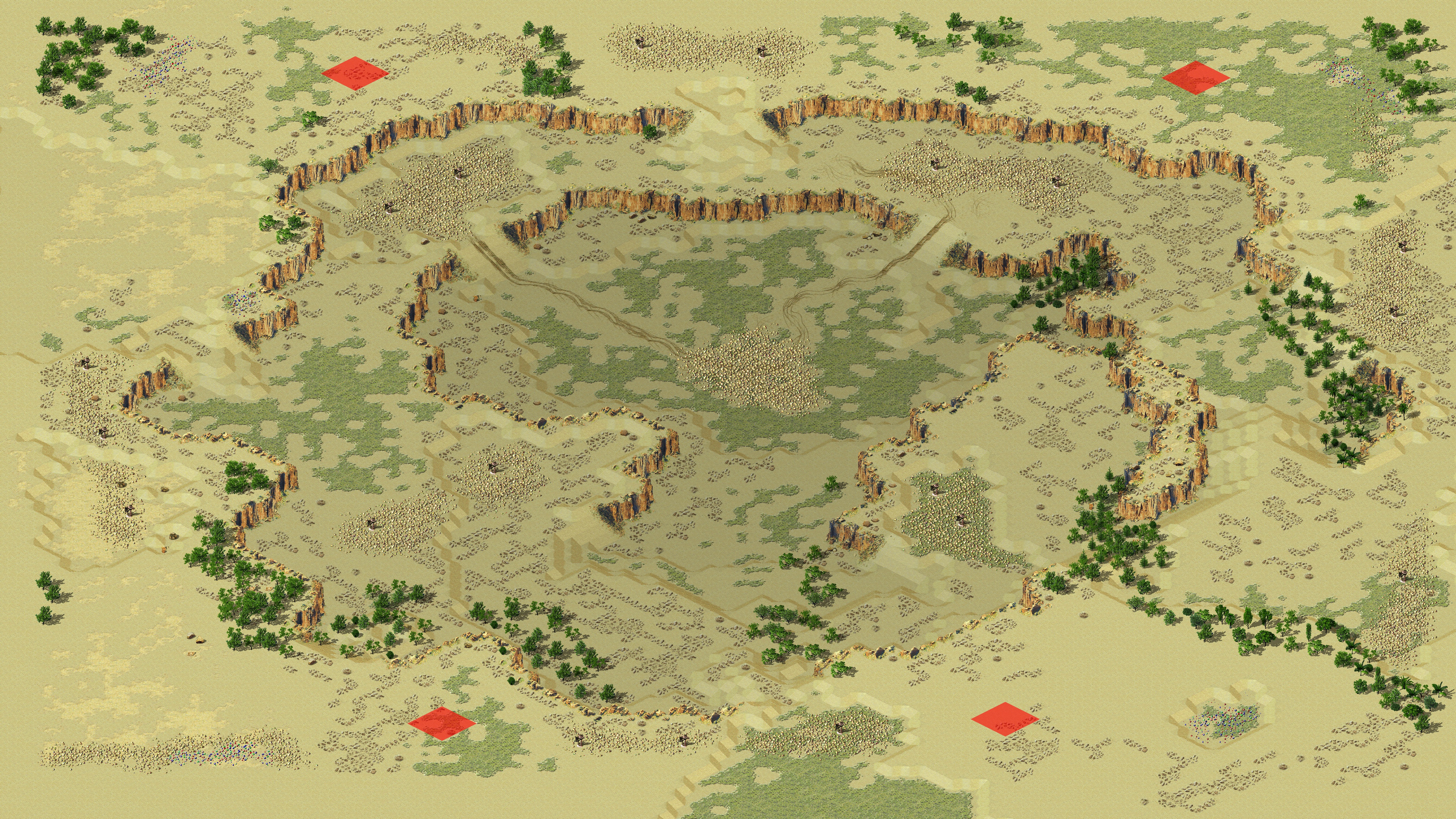 Rendered map: 黄金冰天（沙皮）