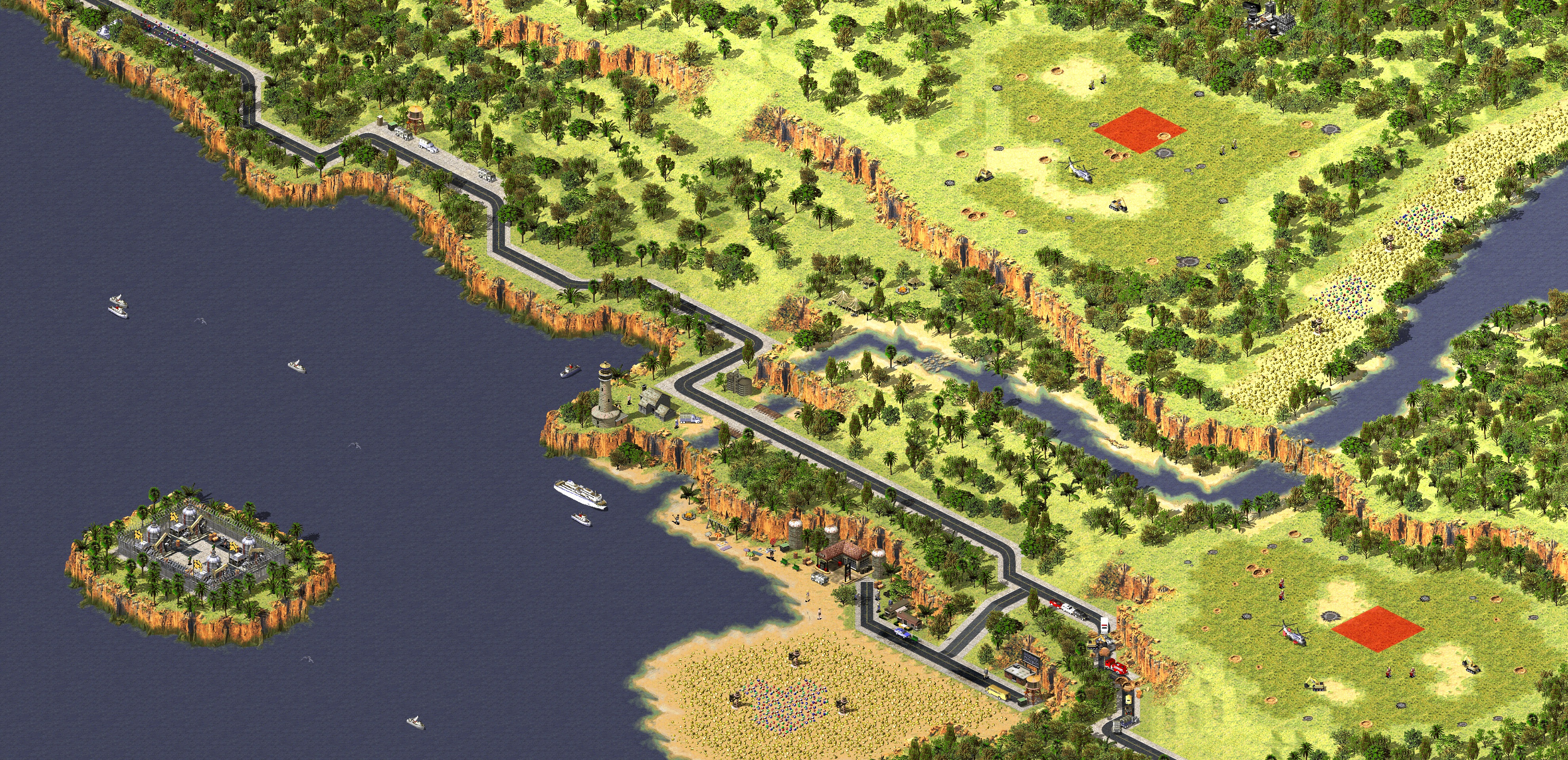 Rendered map: Coastal Range (1 vs 1)
