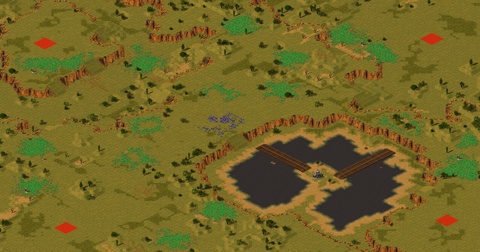 Rendered preview of [RA2] Allied Campaign: Texas DMZ - Map 5
