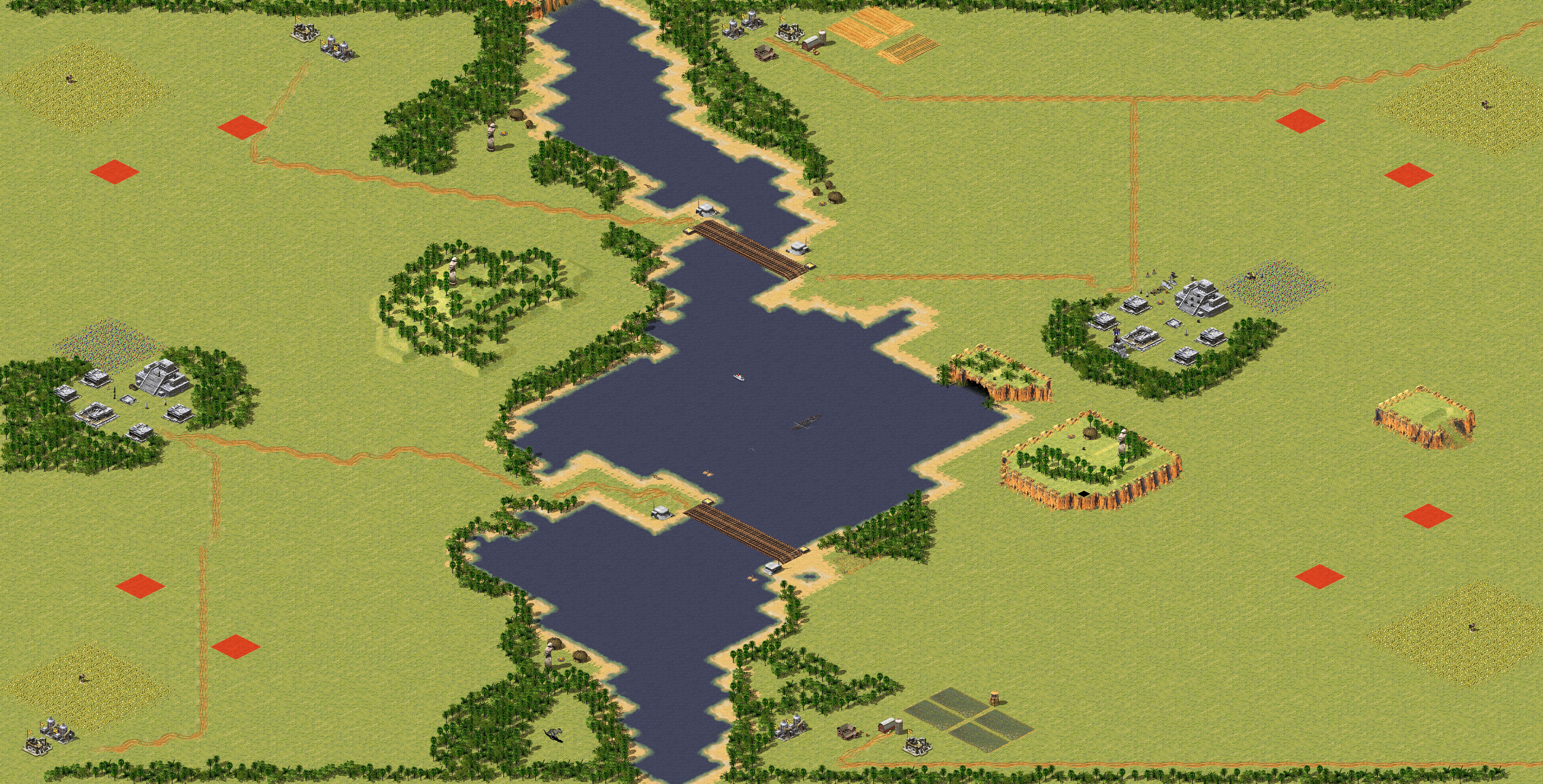 Rendered map: Jungles of Maya