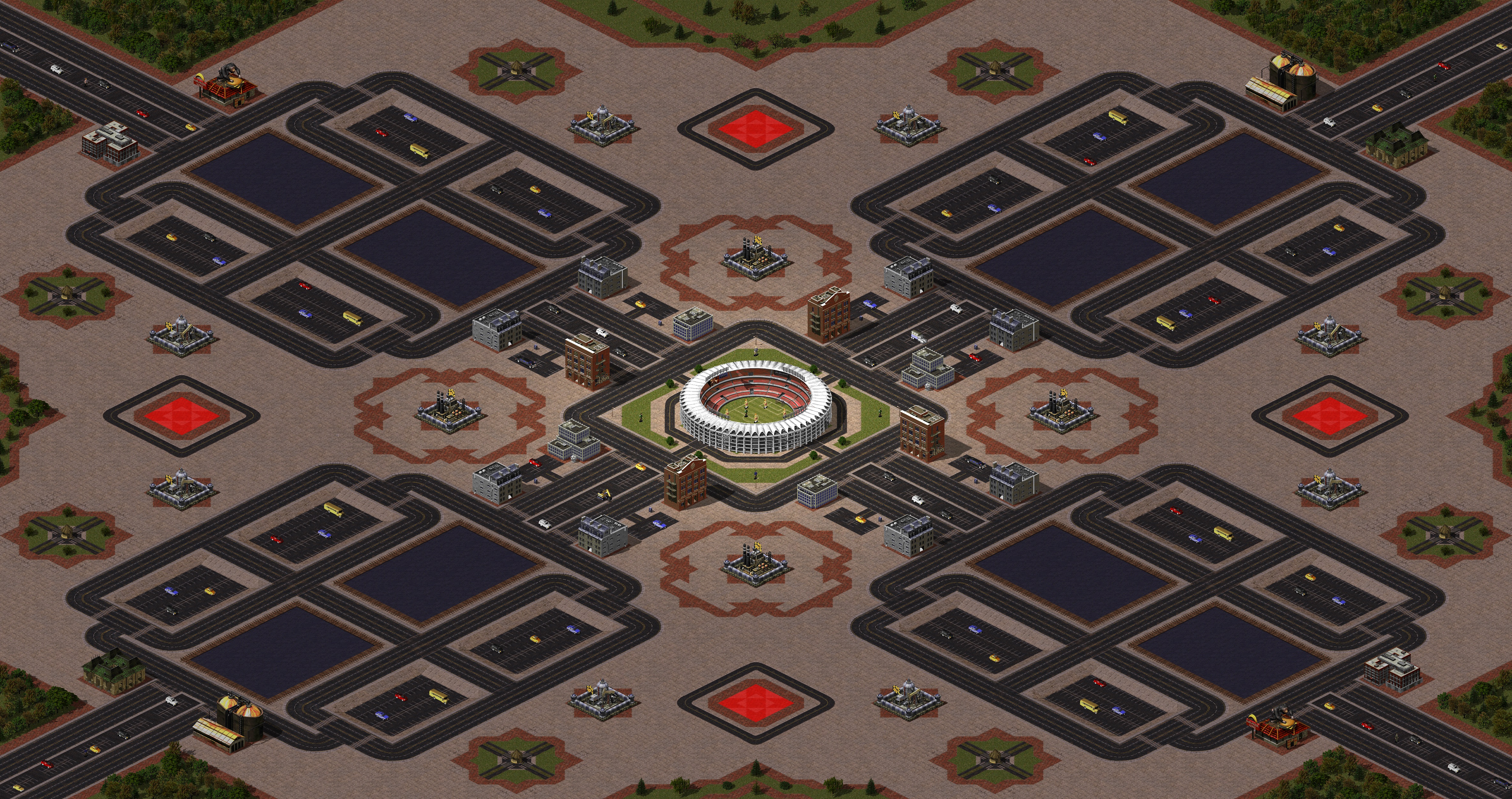 Rendered map: Stadium of Marcana