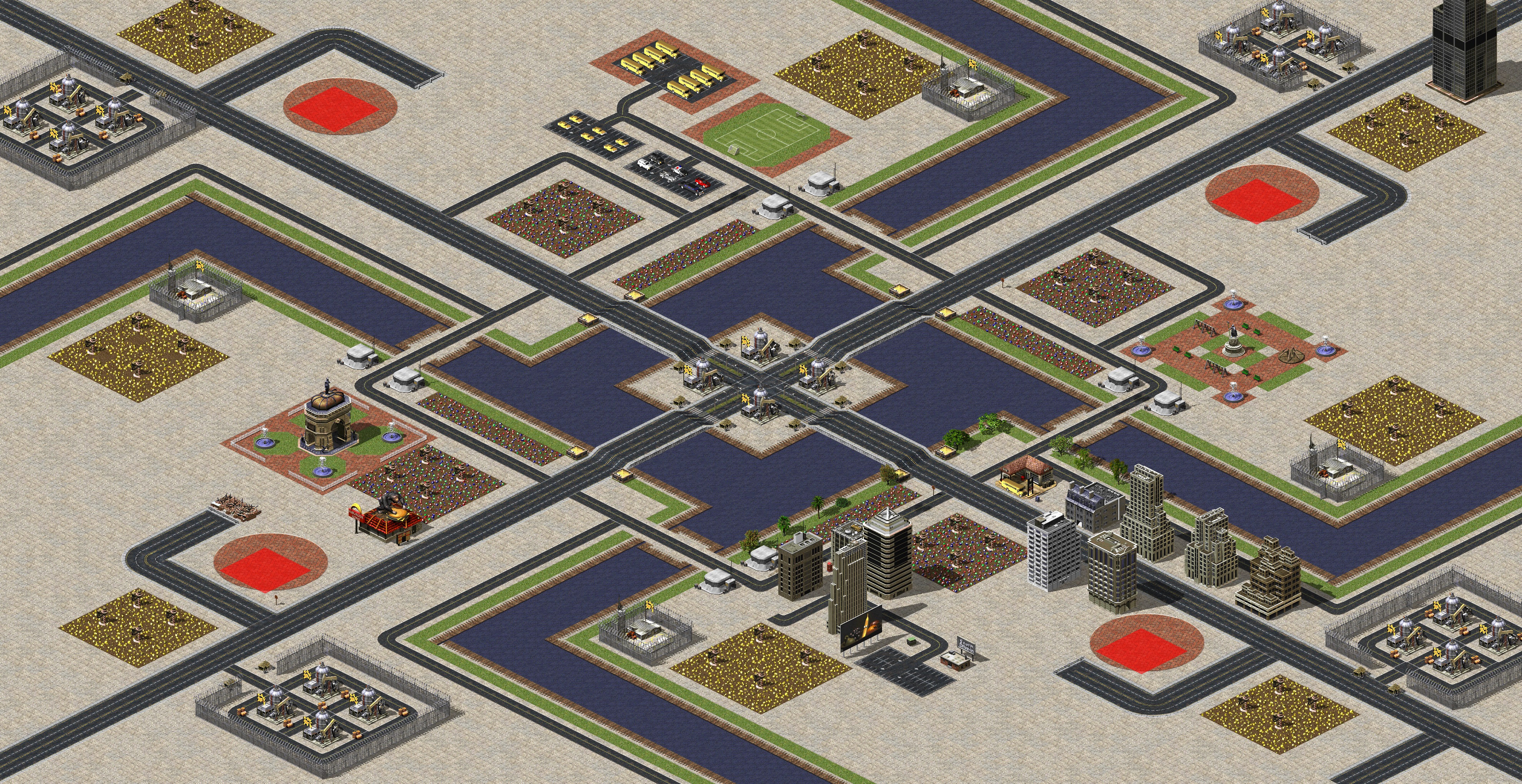 Rendered map: Urban Mayhem