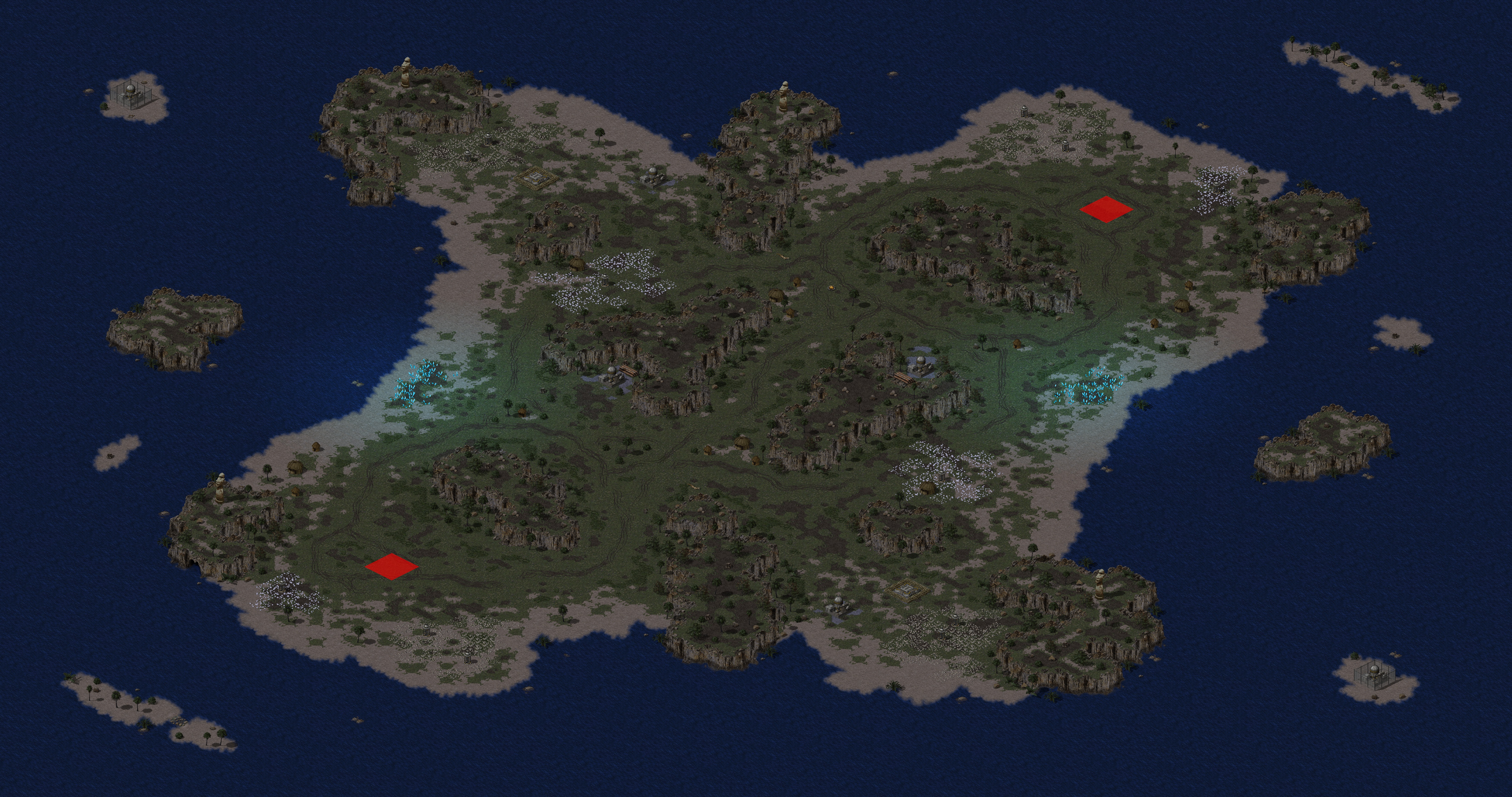 Rendered map: Fire Island