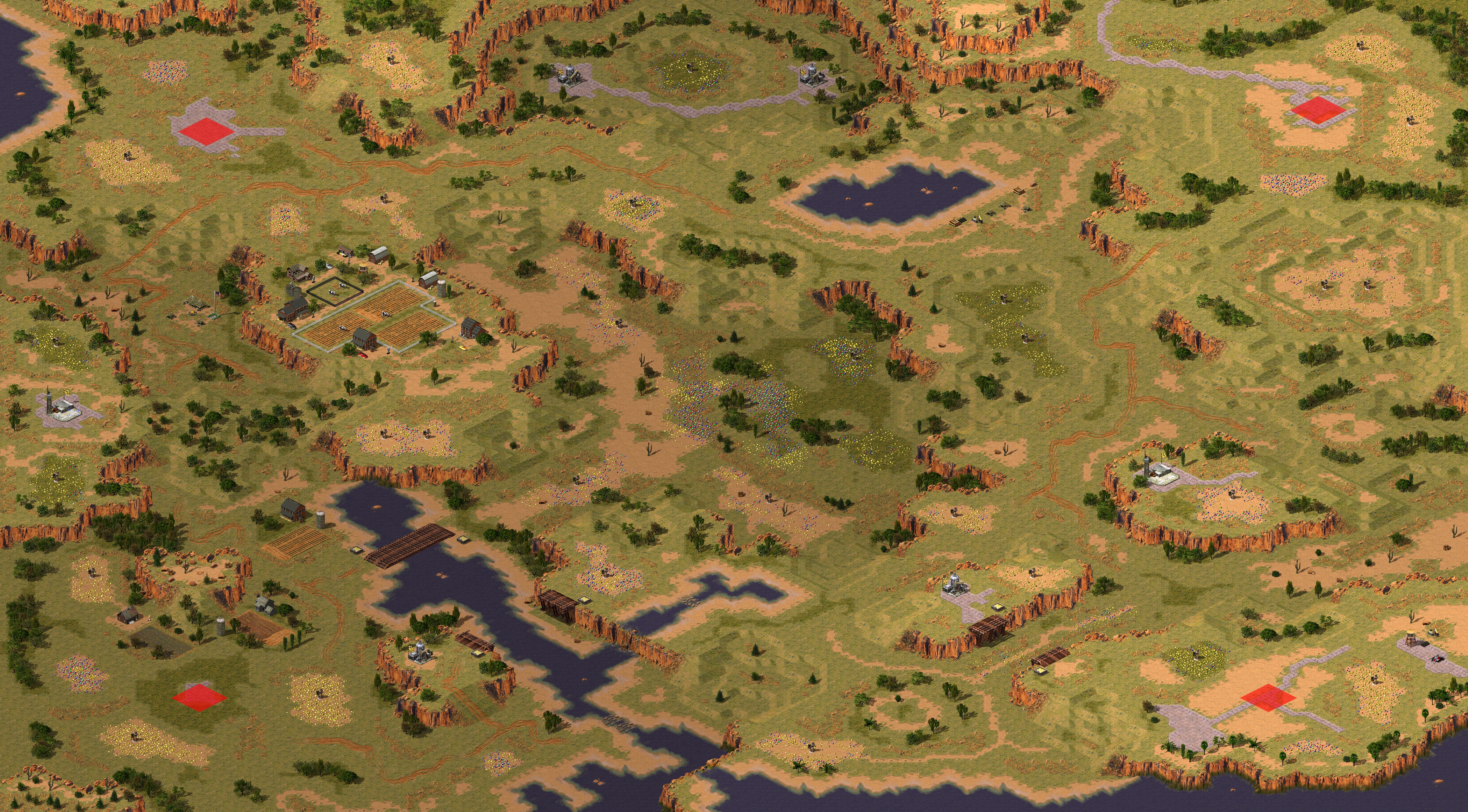 Rendered map: Dusk in the Billy Canyon