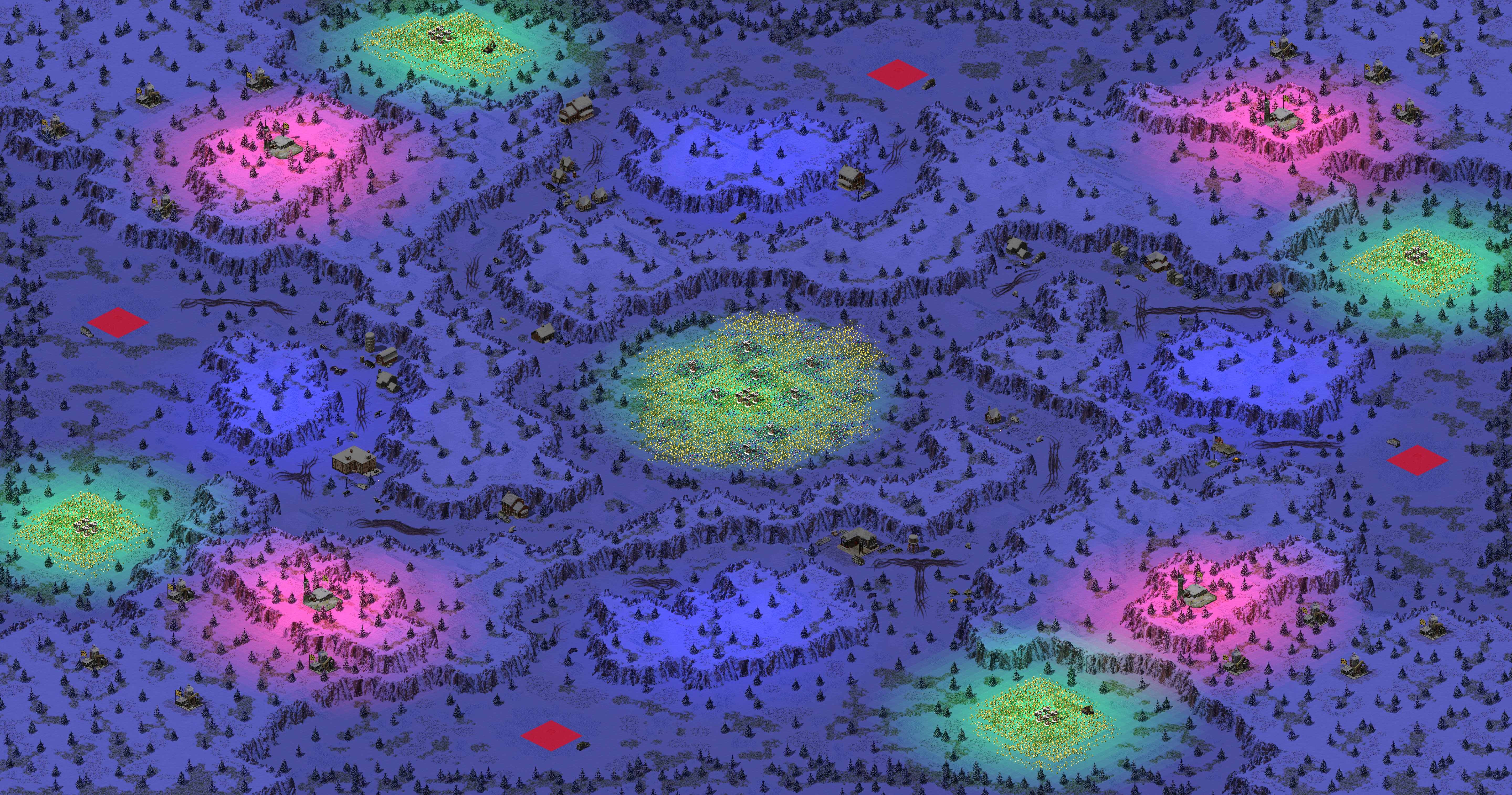 Rendered map: Spiral Of Destruction 2 by fraser101