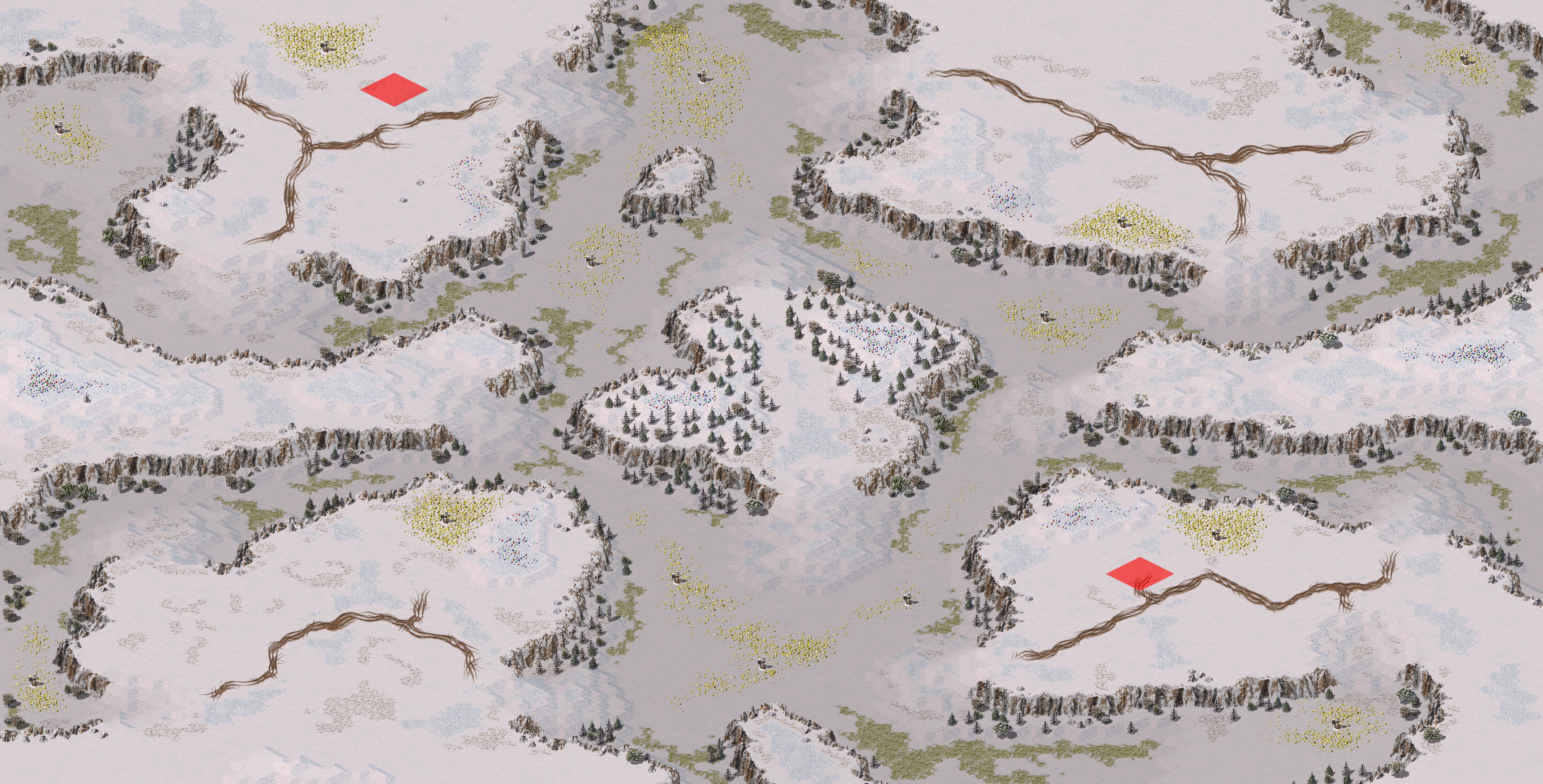 Rendered map: [2] Snow Valley