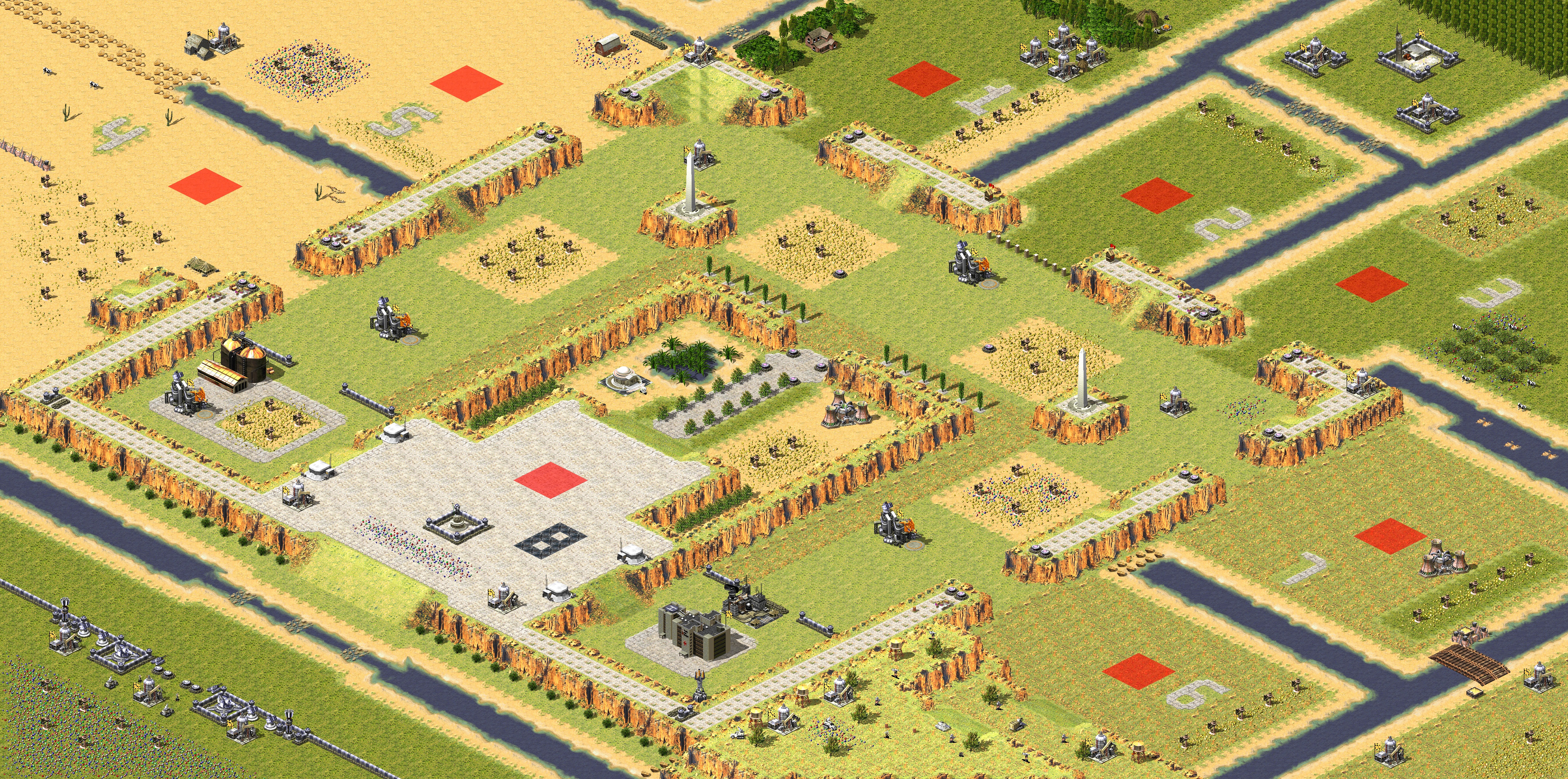 Rendered map: Simple Warlords IX