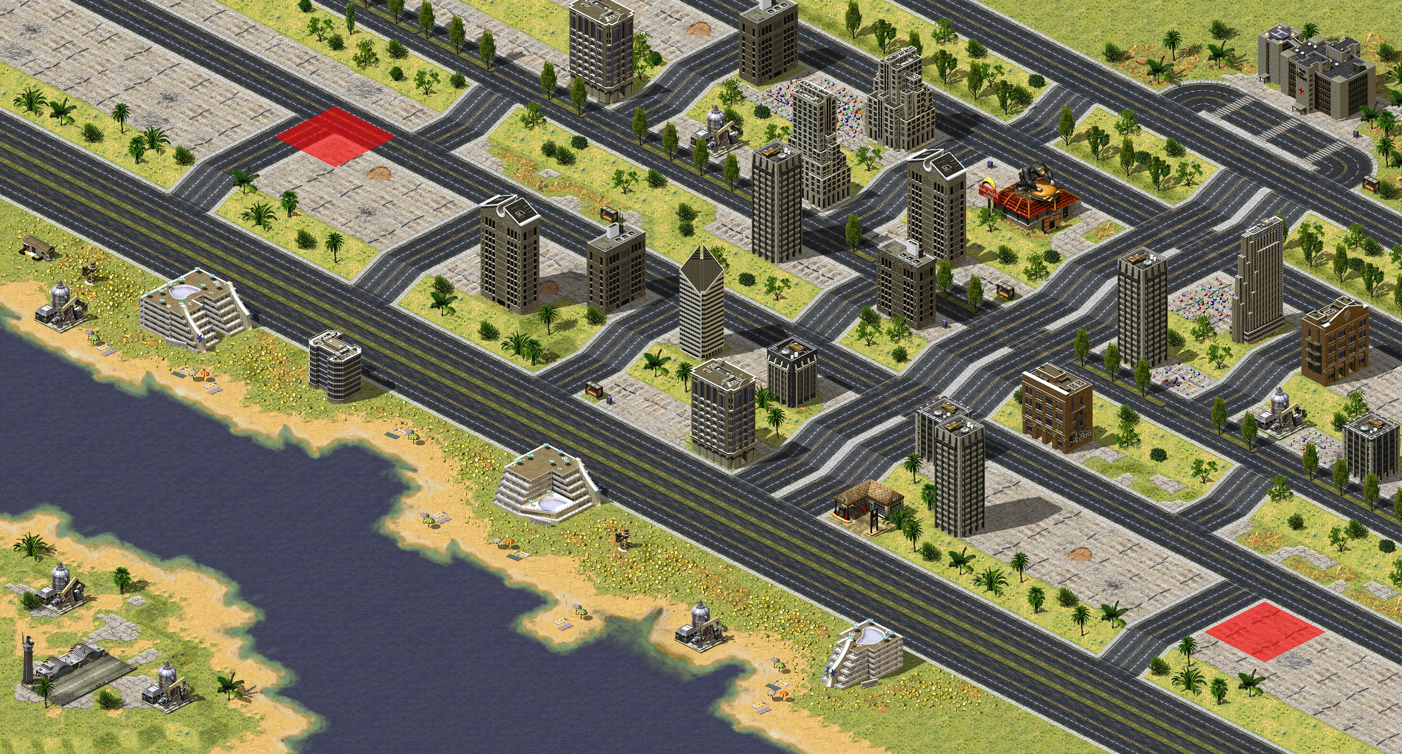 Rendered map: New Heights