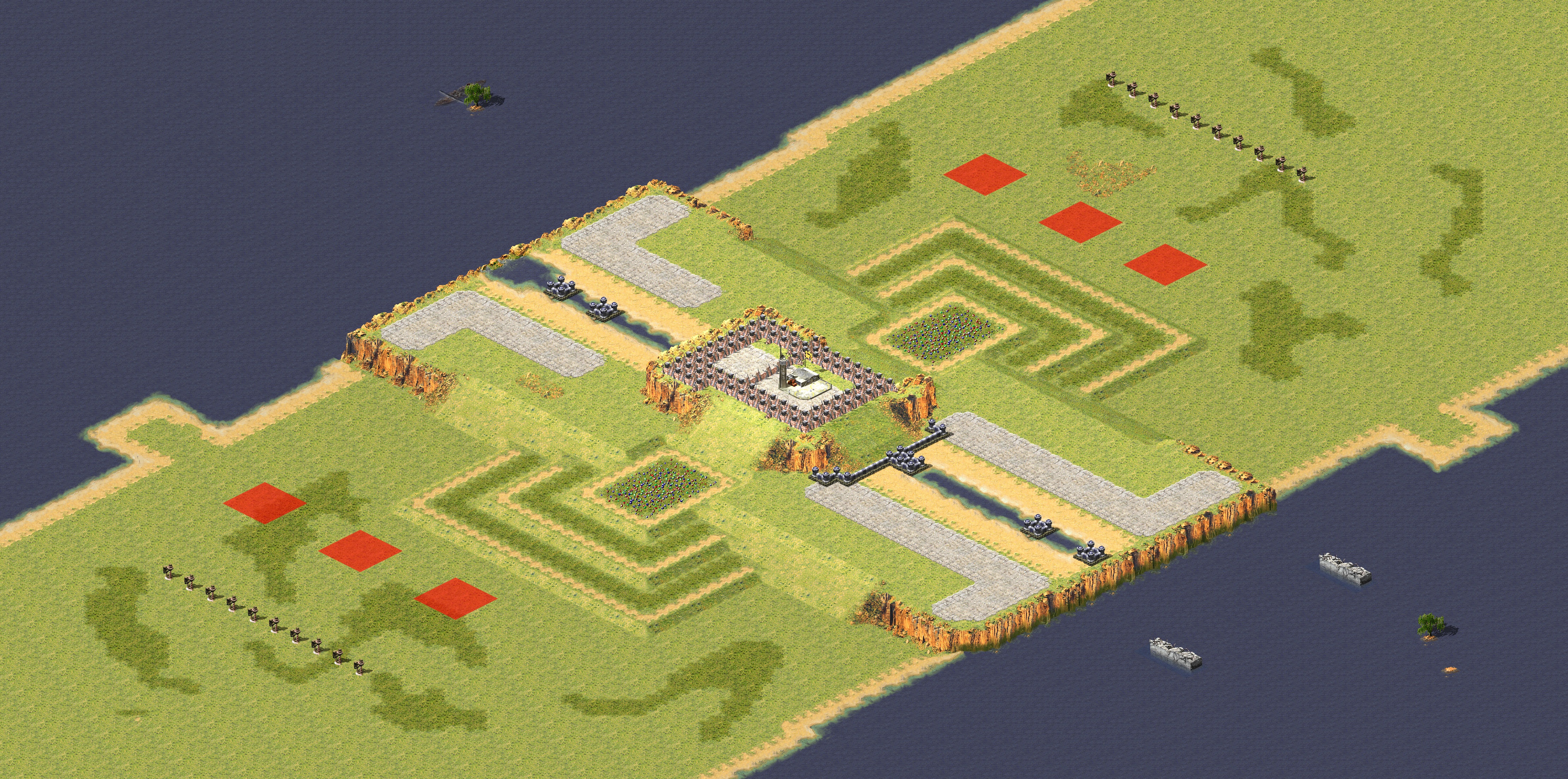 Rendered map: Oil Farm 3v3