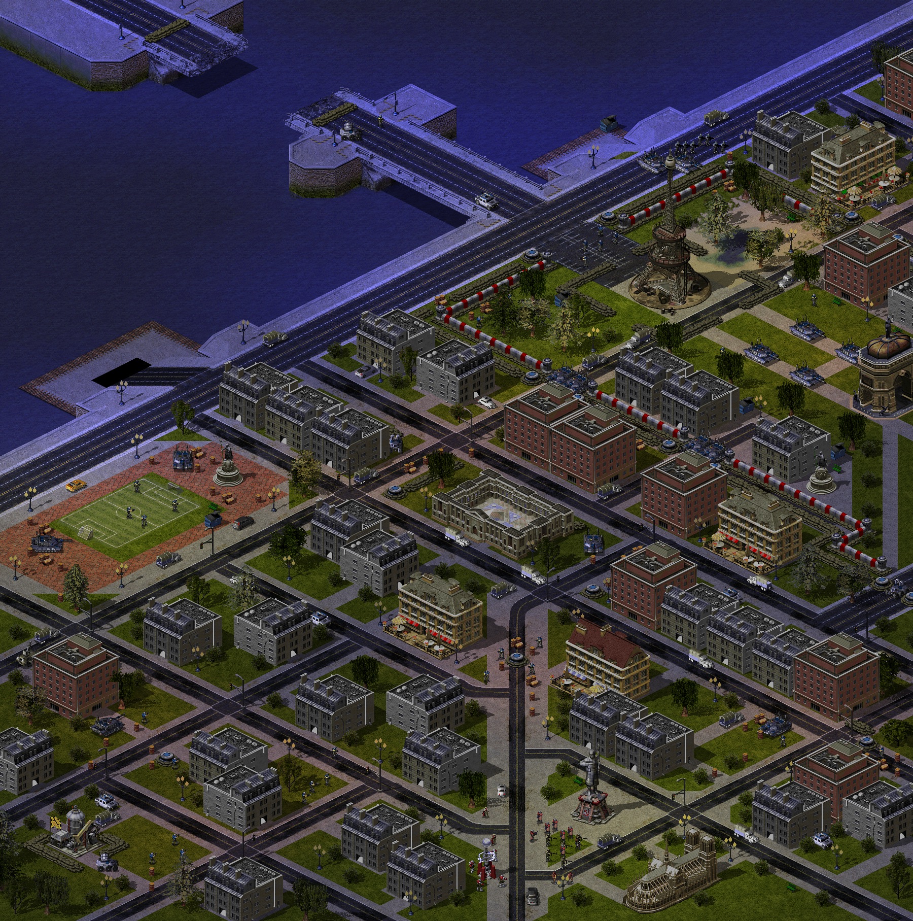 Rendered map: Soviet Mission 5: City of Lights