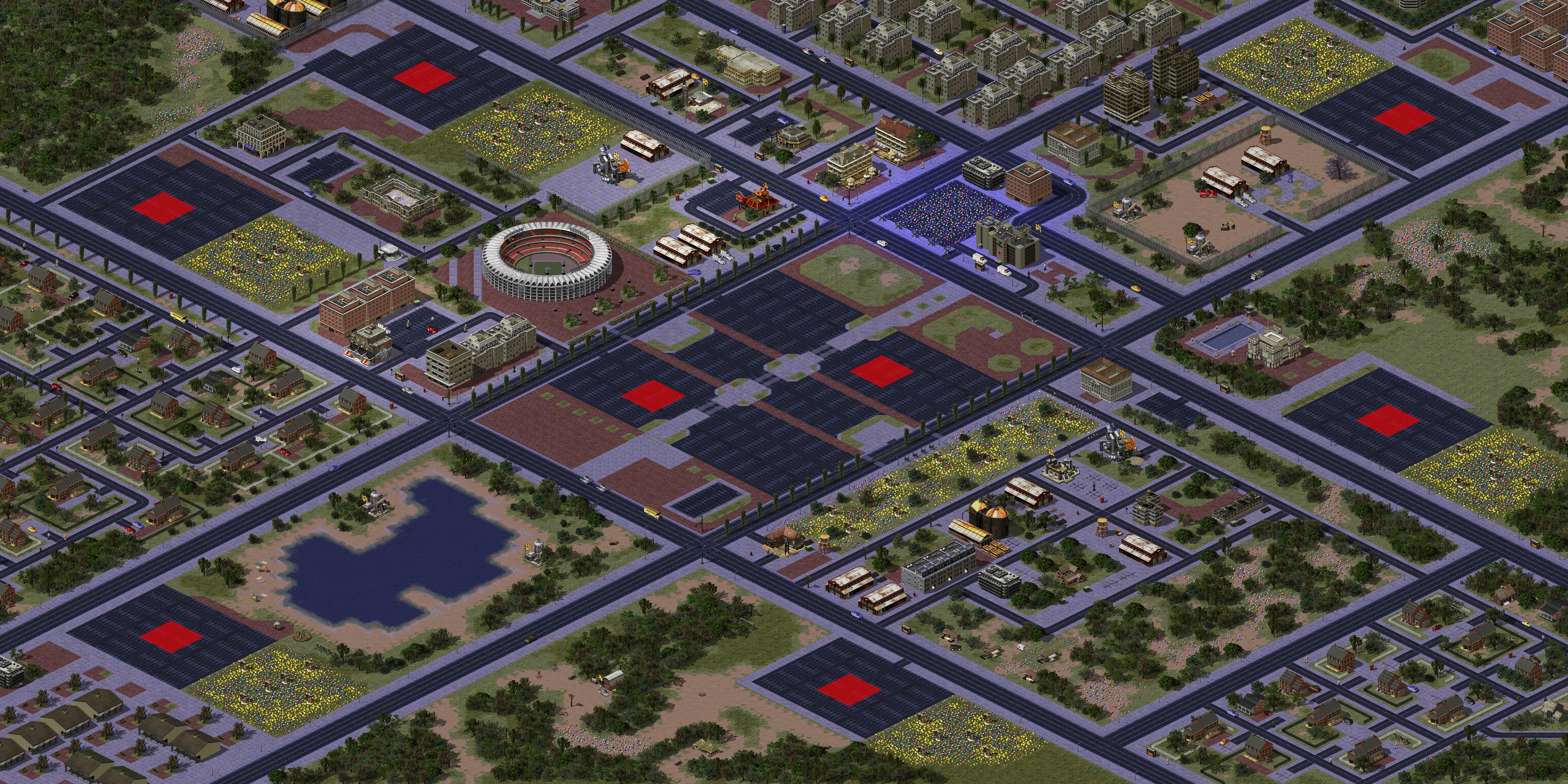 Rendered map: Standoff City