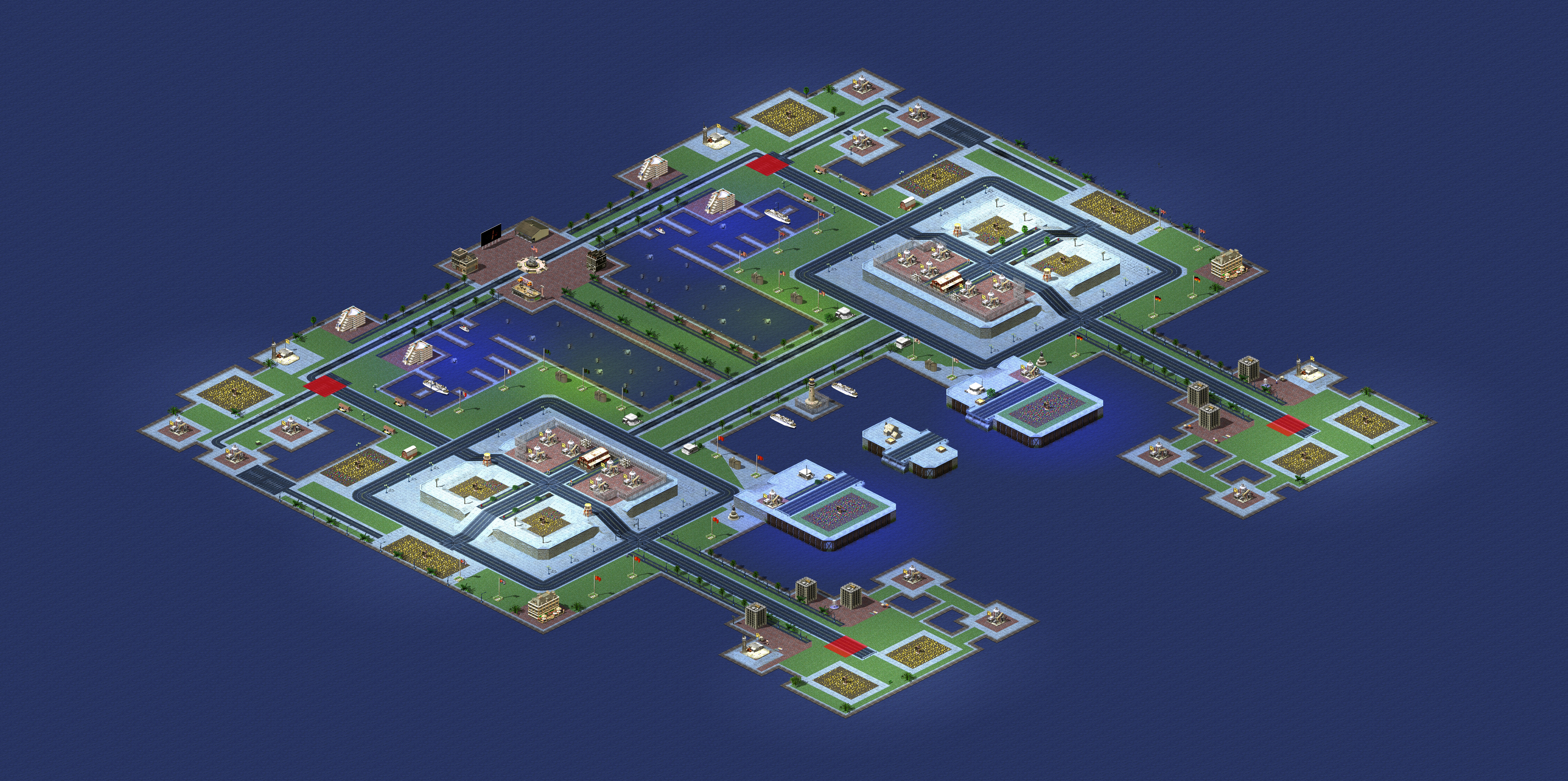 Rendered map: 灯塔港湾 - 赛事专用