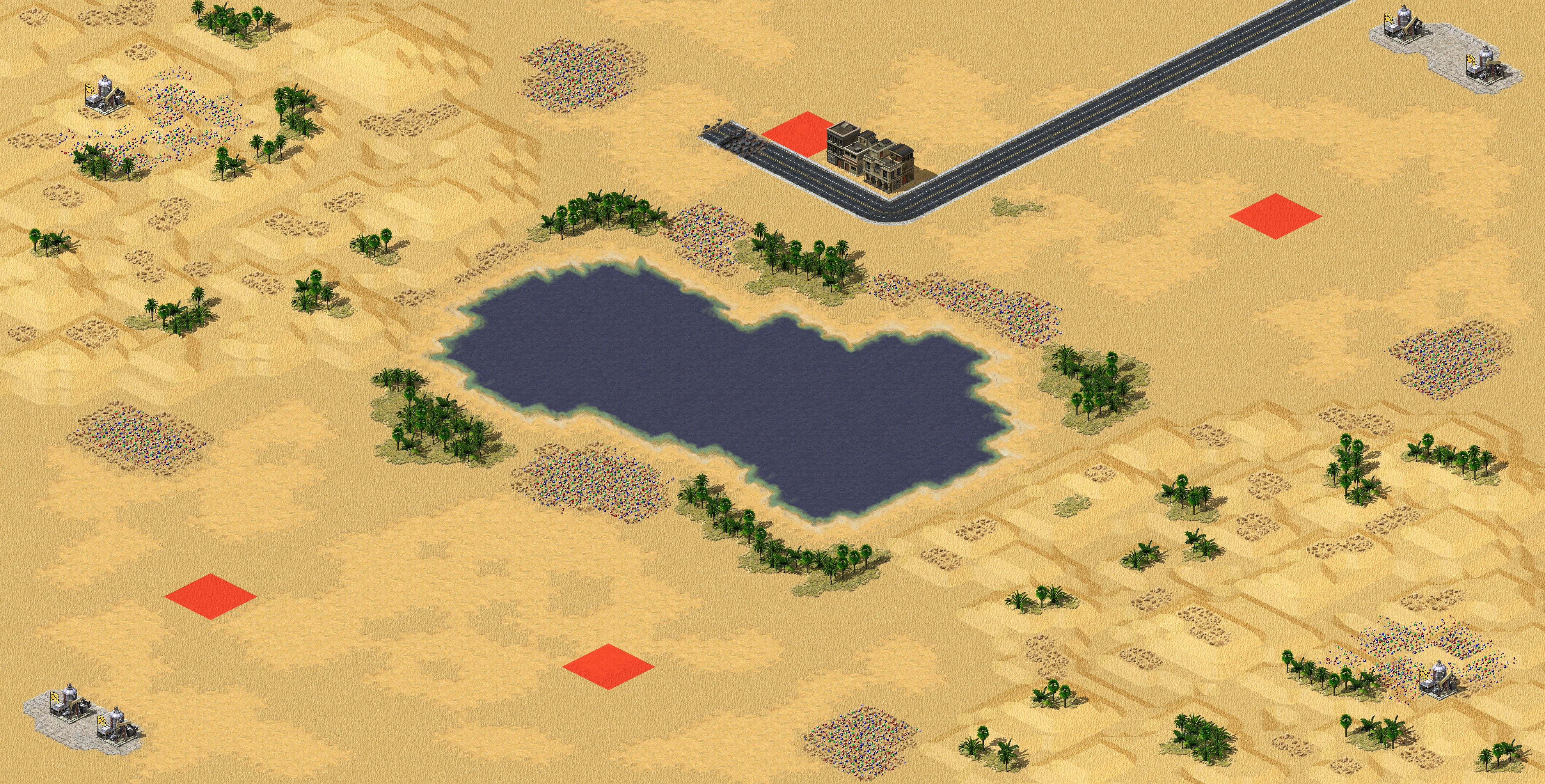 Rendered map: Lake in the Desert