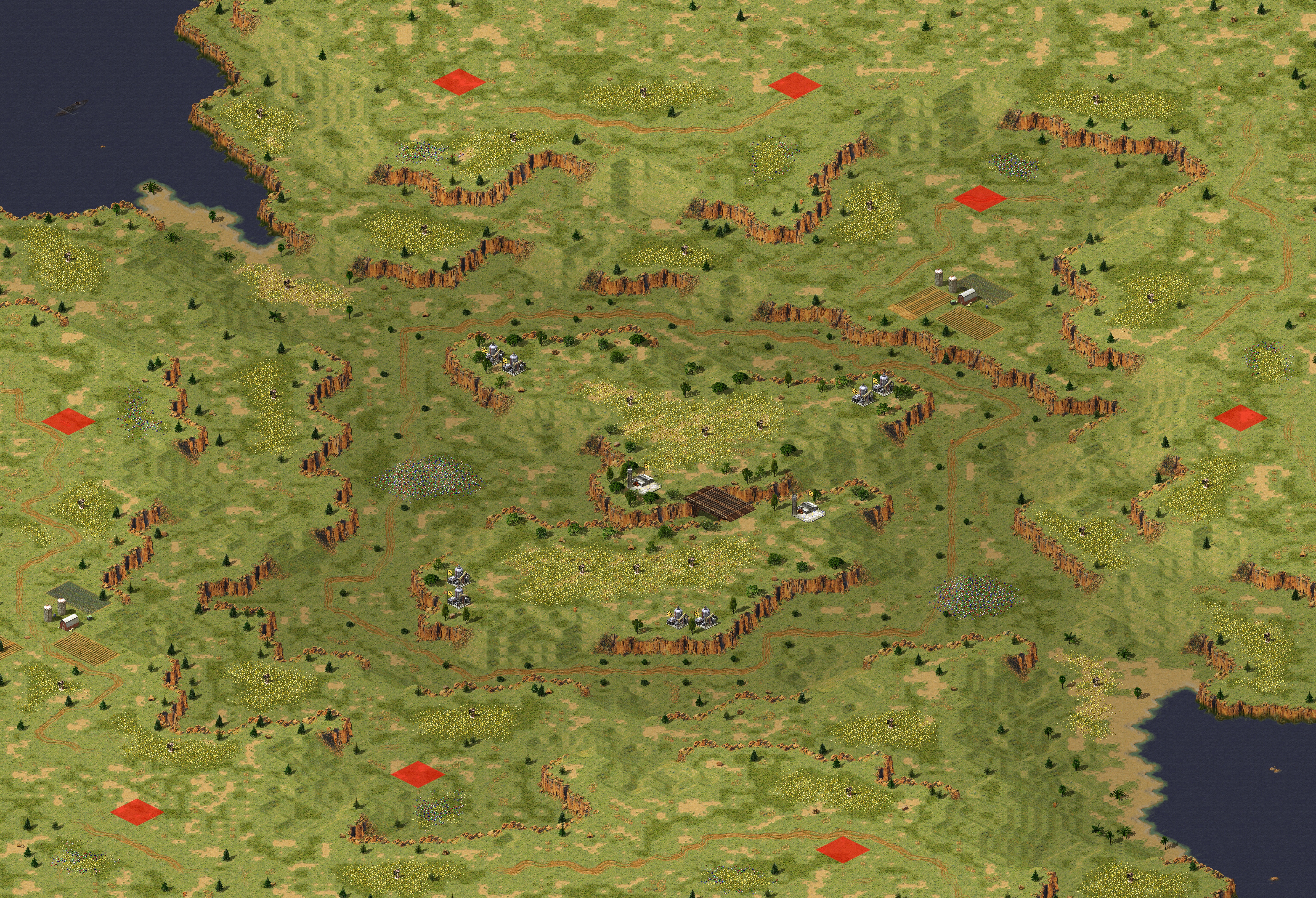 Rendered map: Hills Everywhere D1