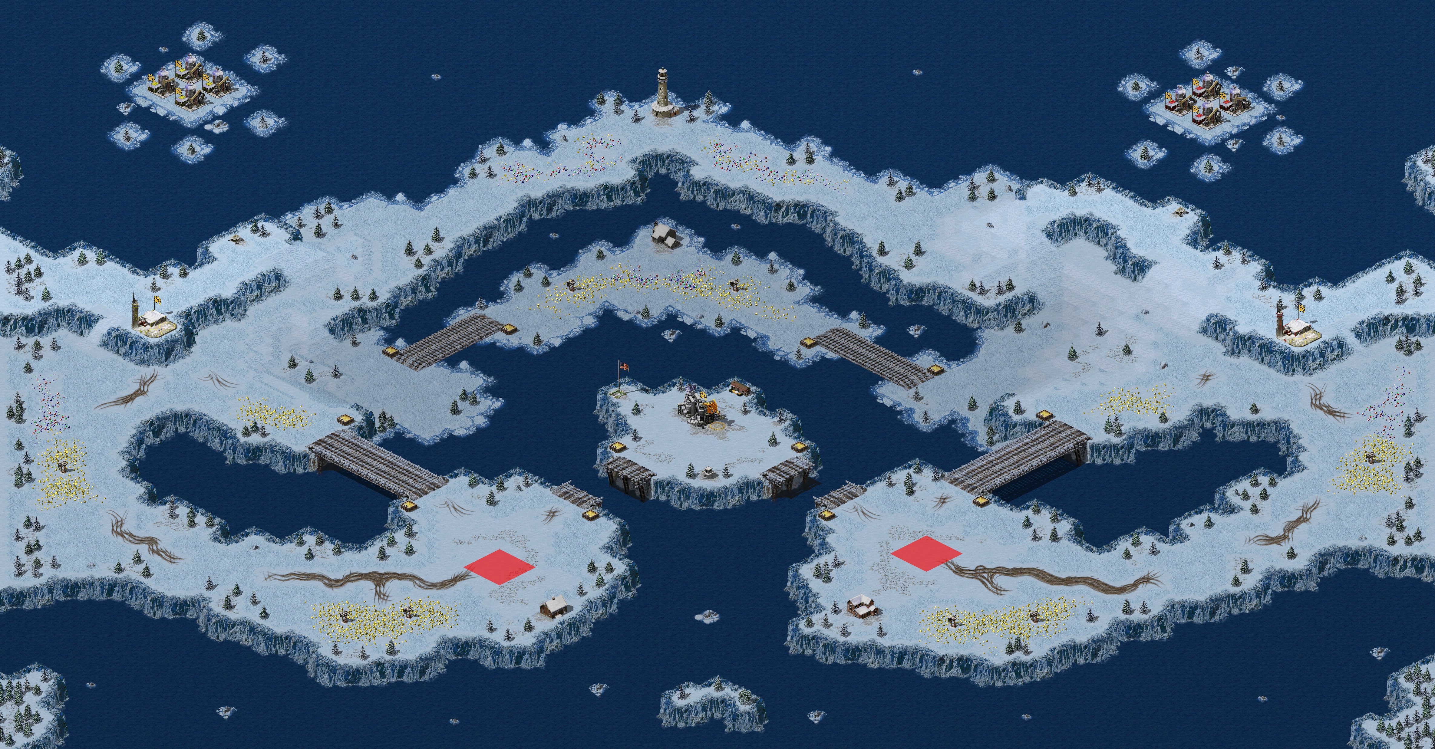 Rendered map: Trevno